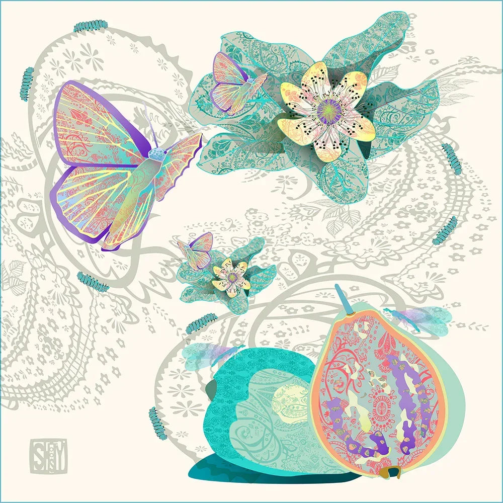 Blue Morpho Women’s Shorts - Wearable Fine Art by Shoosty