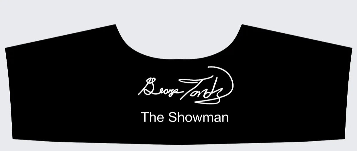 Shoosty Tandy Showman's Jacket White Black Trim - Wearable Fine Art by Shoosty