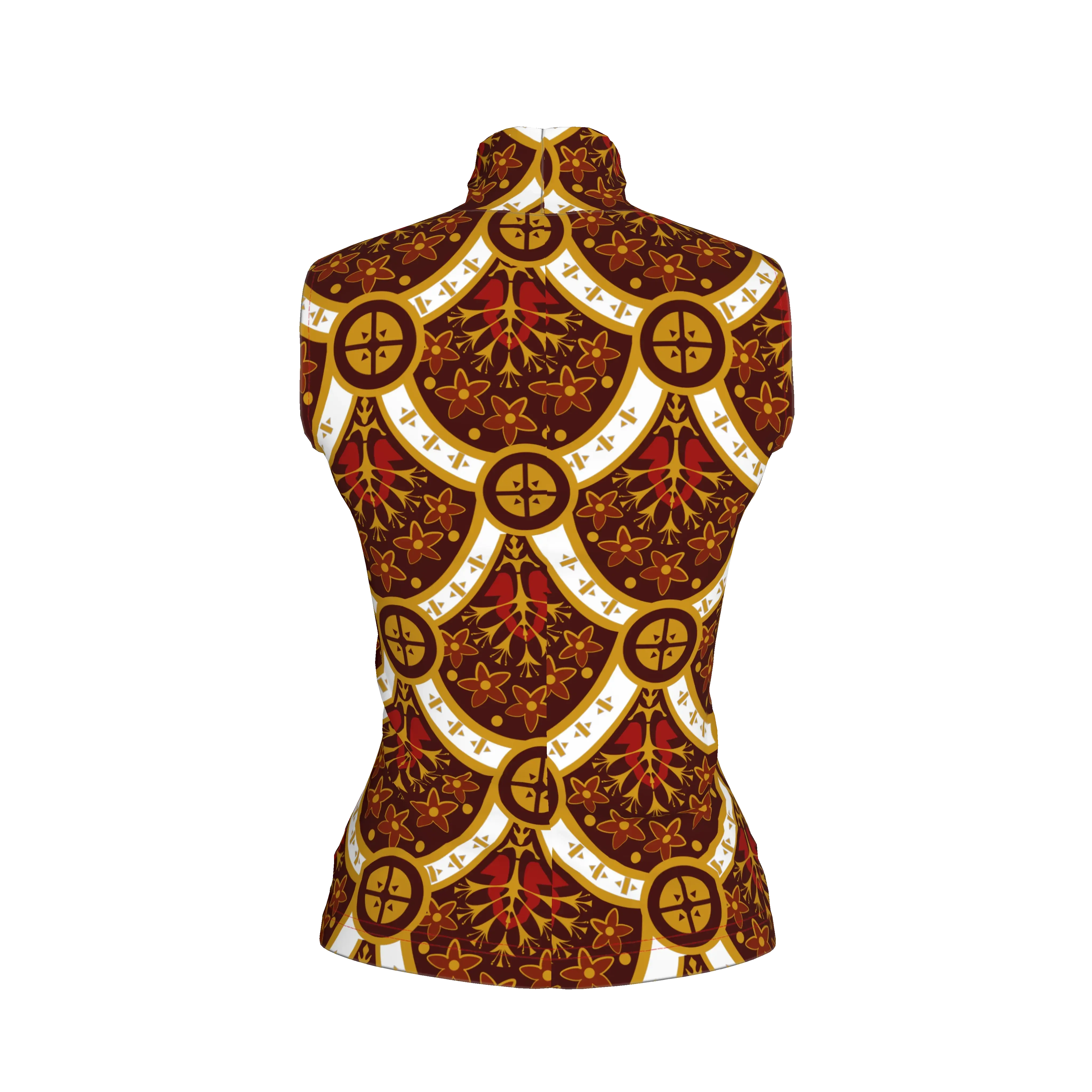 Shoosty Premium Women's Sleeveless Turtleneck - Wearable Fine Art by Shoosty