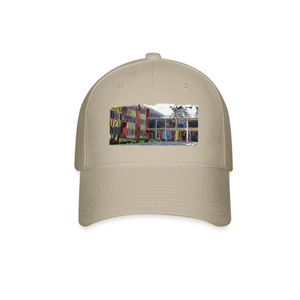 UF College of Art Baseball Cap khaki - Wearable Fine Art by Shoosty