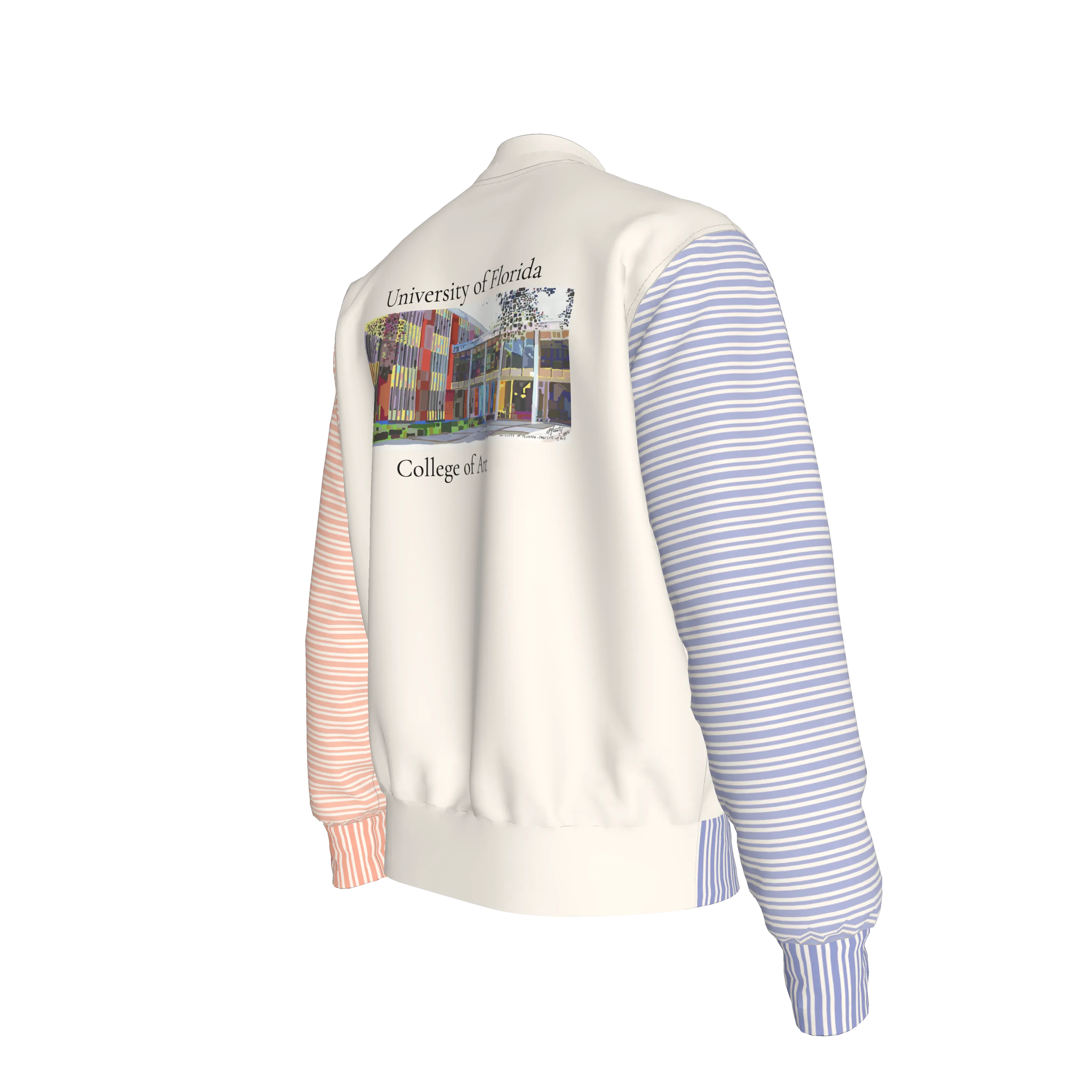UF College of Art Varsity Jacket - Wearable Fine Art by Shoosty