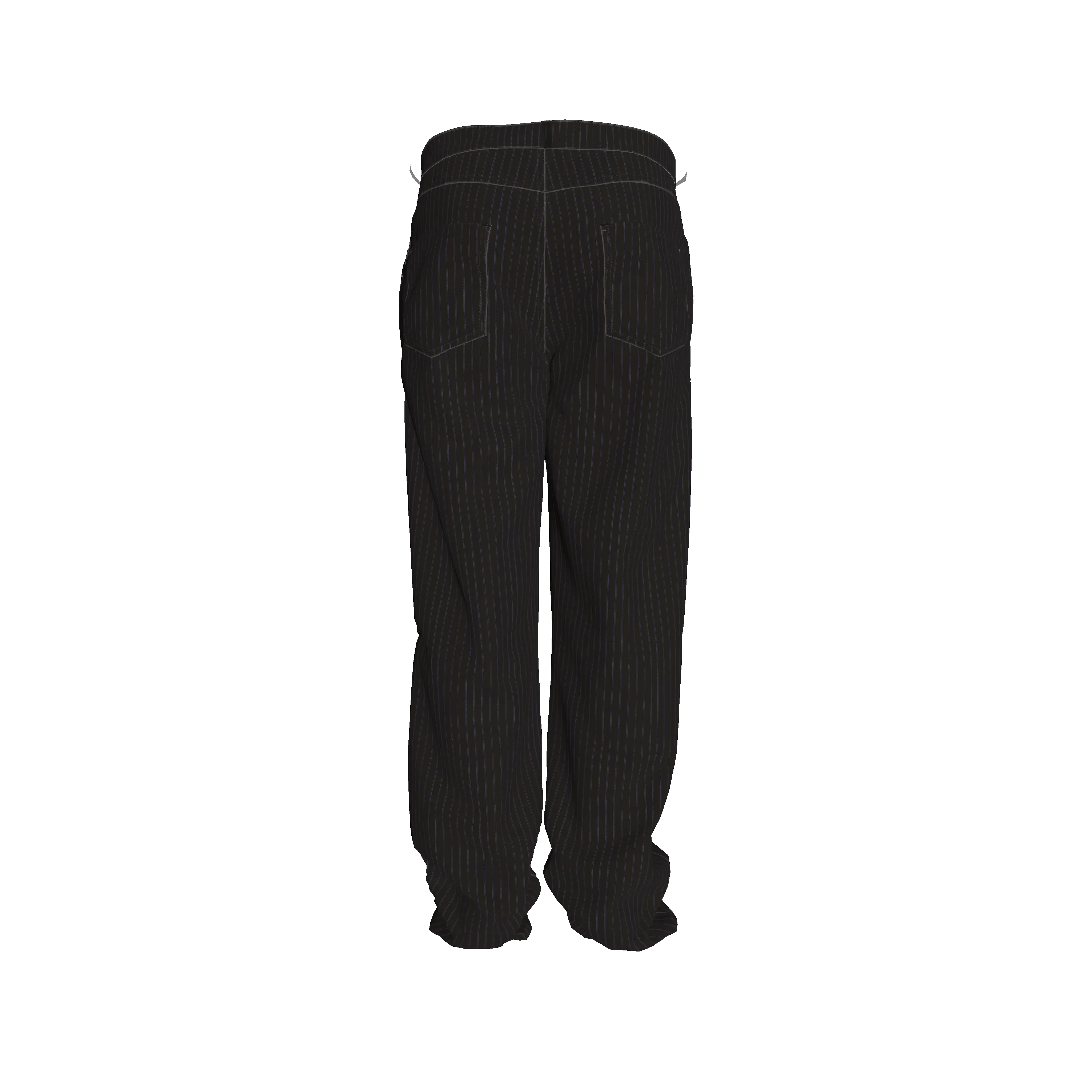 Brown on Black Pinstriped Premium Men’s Pant’s - Wearable Fine Art by Shoosty