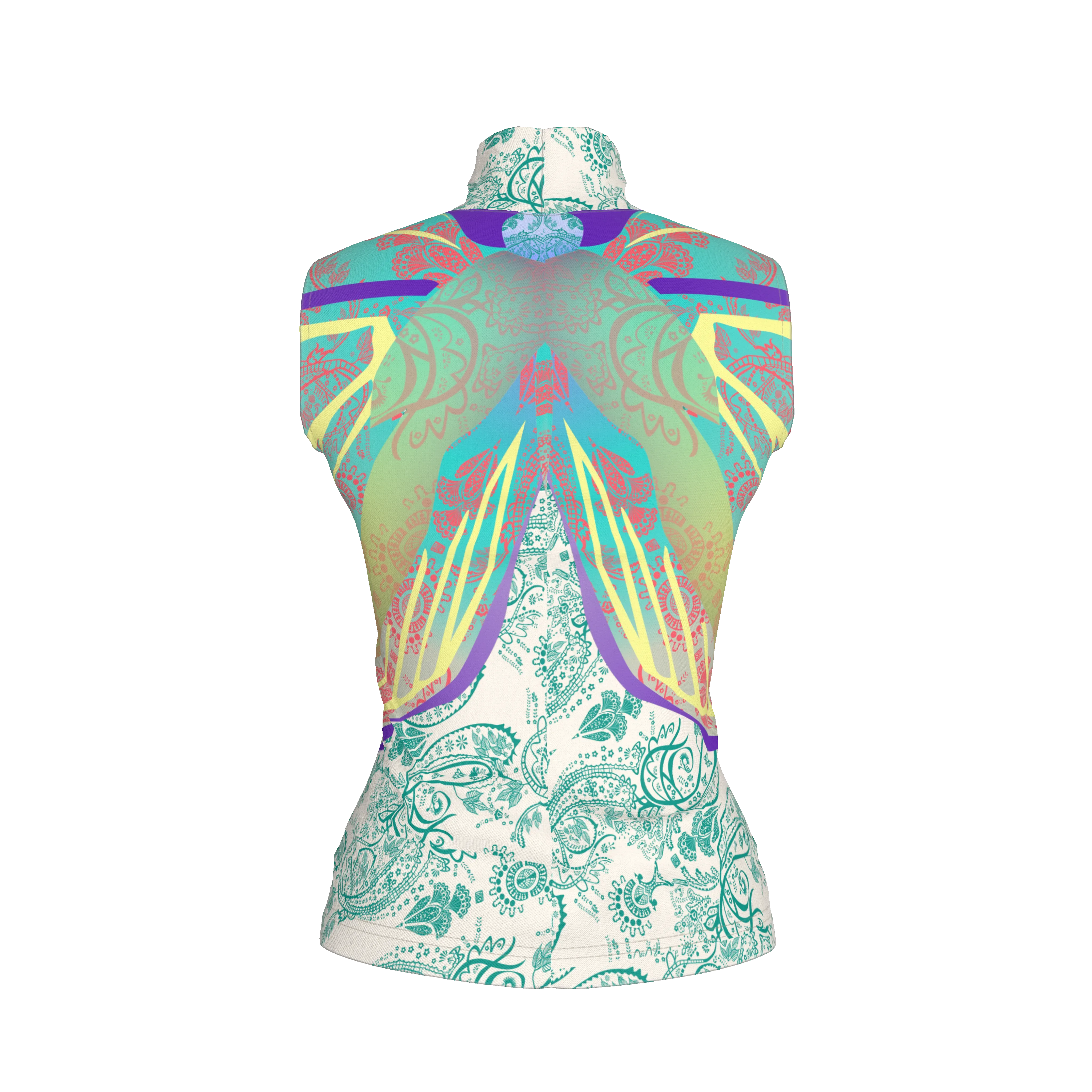 Blue Morpho Women’s Turtleneck - Wearable Fine Art by Shoosty