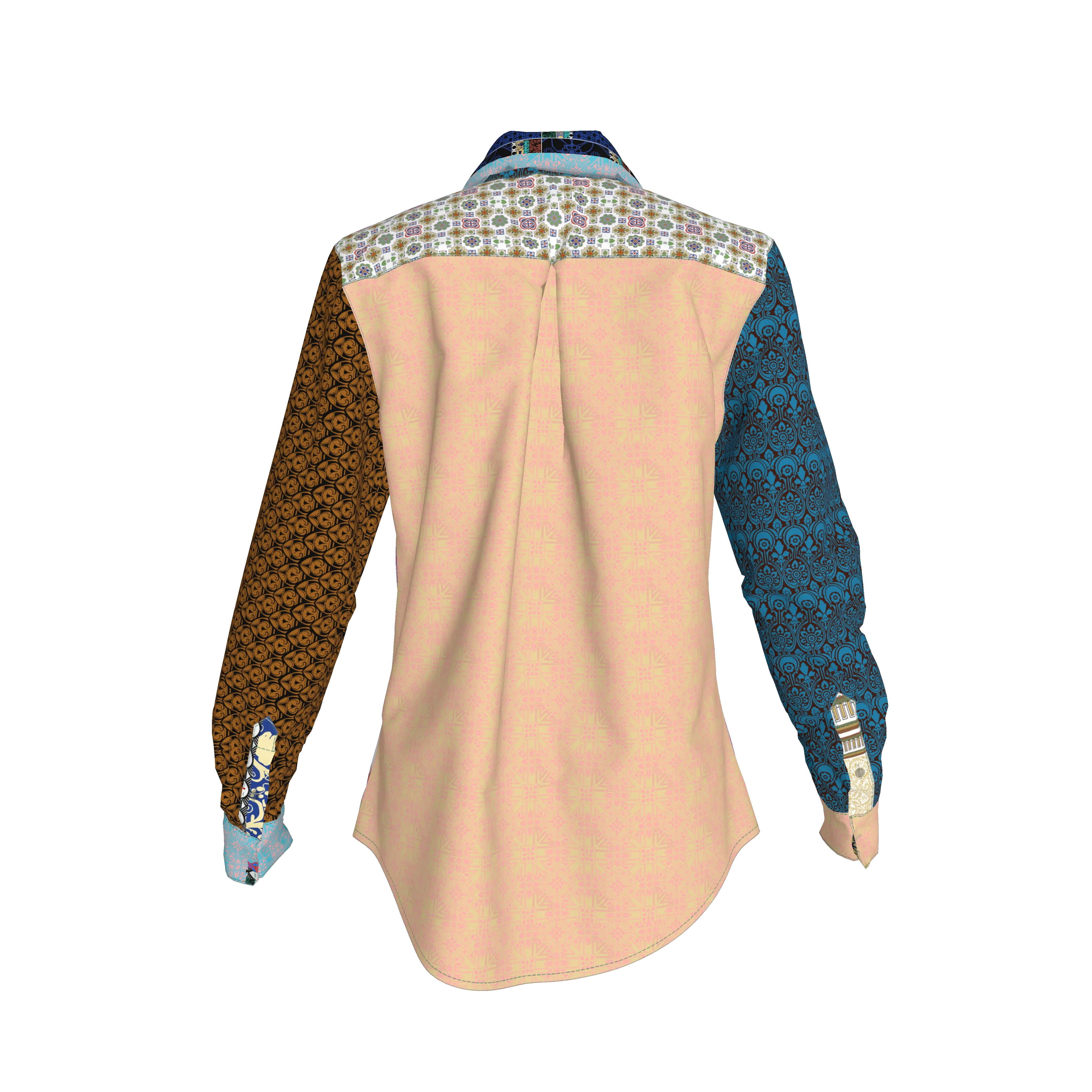 Shoosty V3 Paloma Woman’s Dress Shirt - Wearable Fine Art by Shoosty