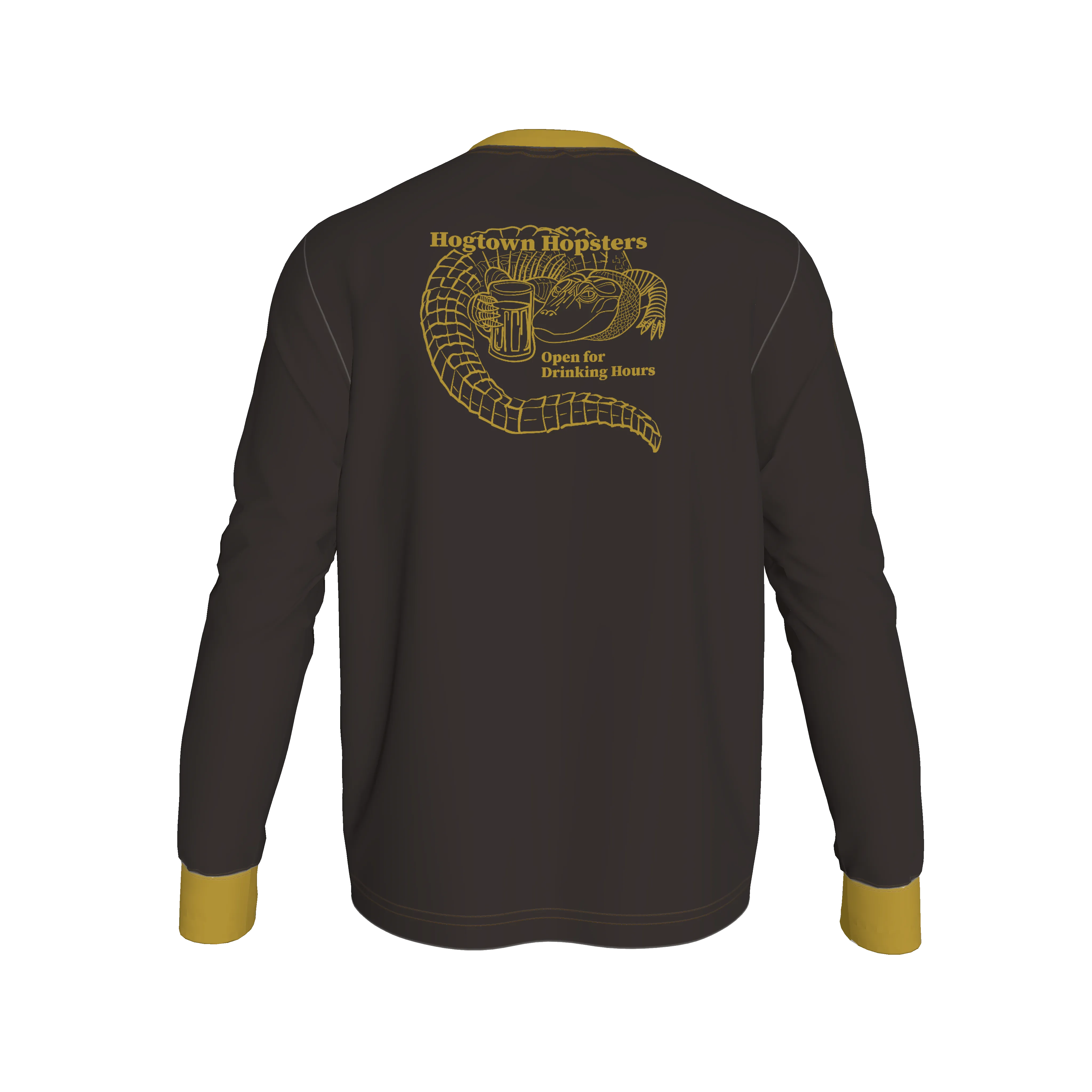 Hogtown Hopsters Long Sleeve Henley - Wearable Fine Art by Shoosty