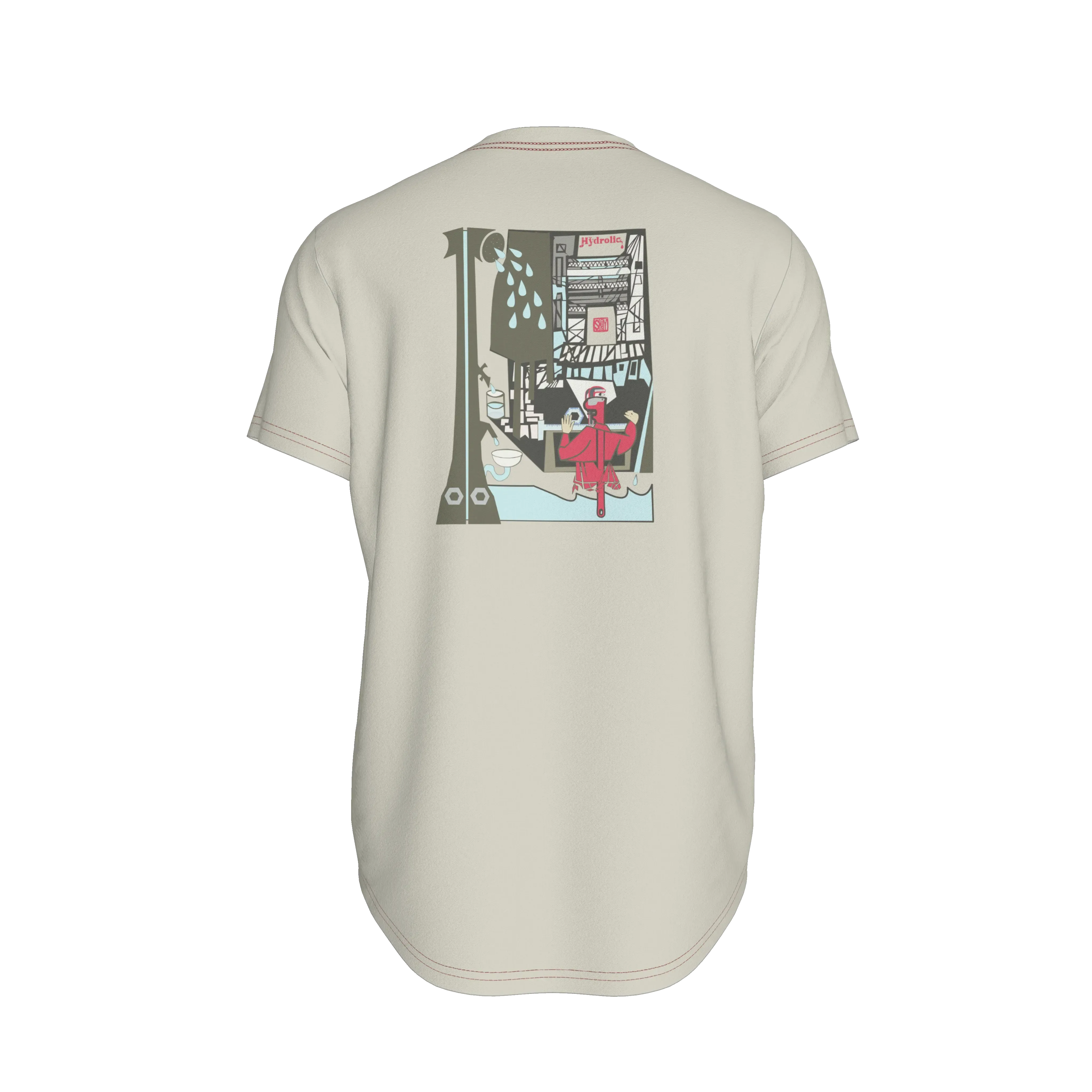 The Contractor Series Plumber T-Shirt – Fitted Bamboo Cotton Jersey - Wearable Fine Art by Shoosty