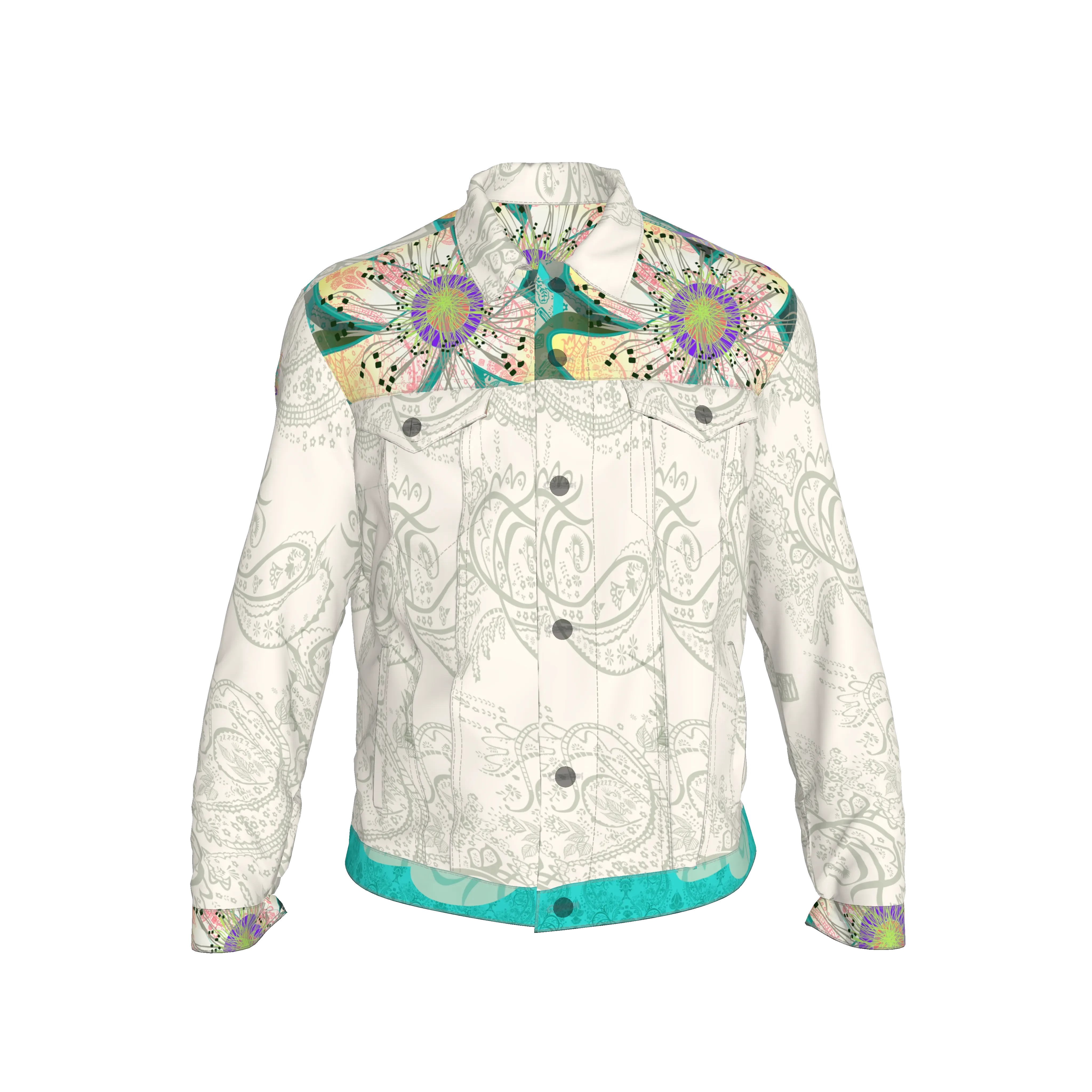 Blue Morpho Unisex Jacket - Wearable Fine Art by Shoosty
