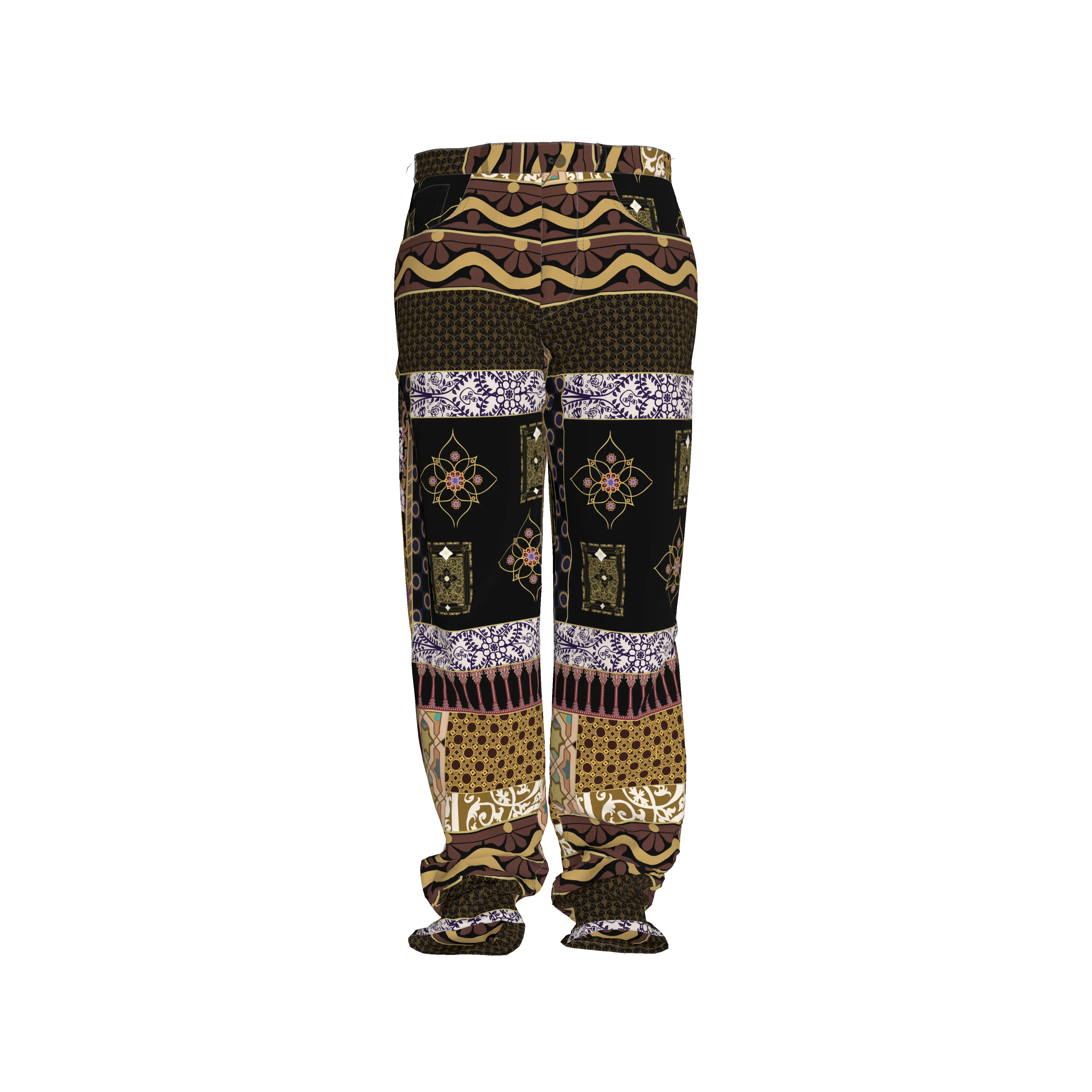 Relaxed Fit Jeans in Heavy Stretch Cotton Twill - Wearable Fine Art by Shoosty