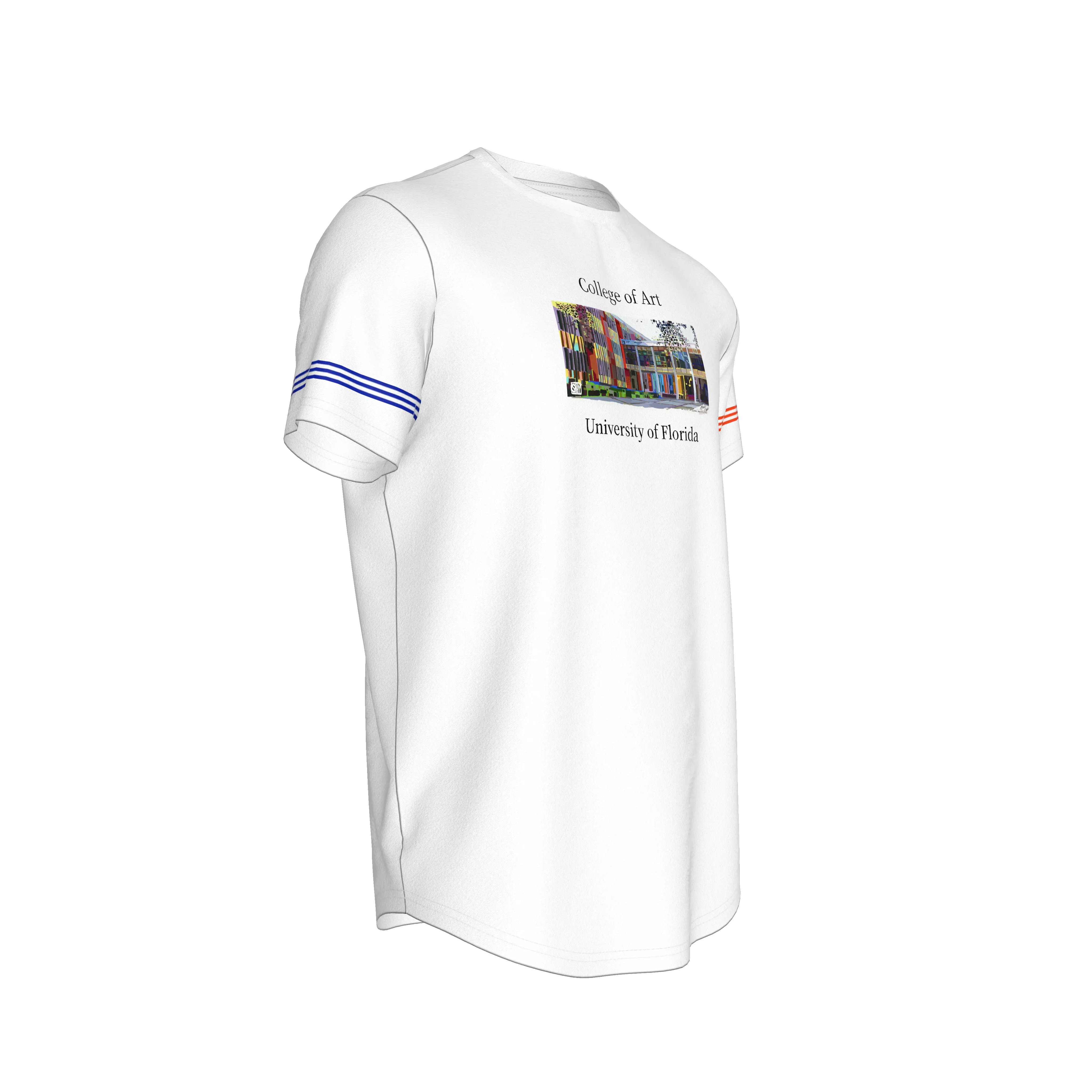 UF College of the Arts Premium Fitted T-Shirt – Limited Edition Shoosty Fine Art Series - Wearable Fine Art by Shoosty