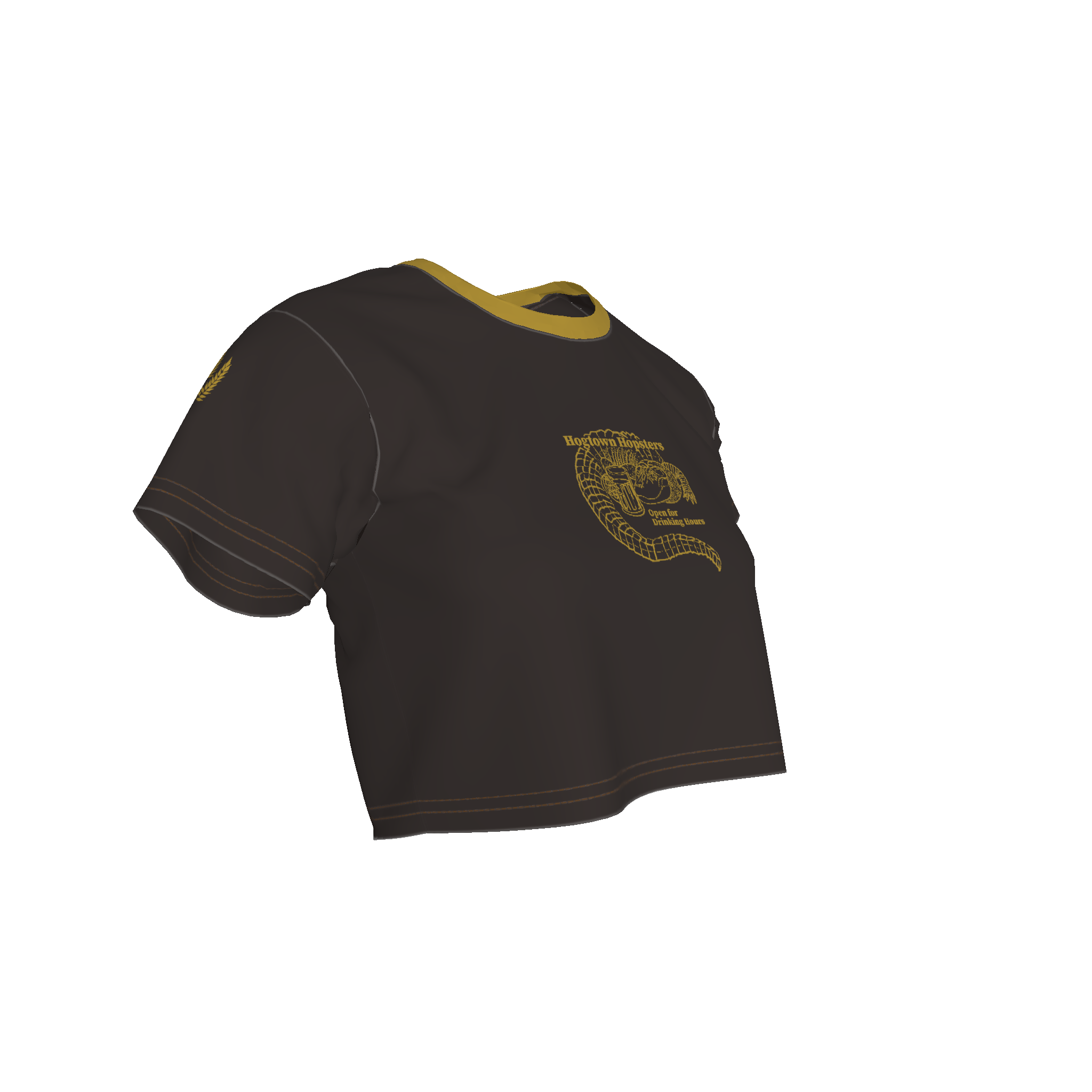 Hogtown Hopsters Women's Cutoff T-Shirt - Wearable Fine Art by Shoosty