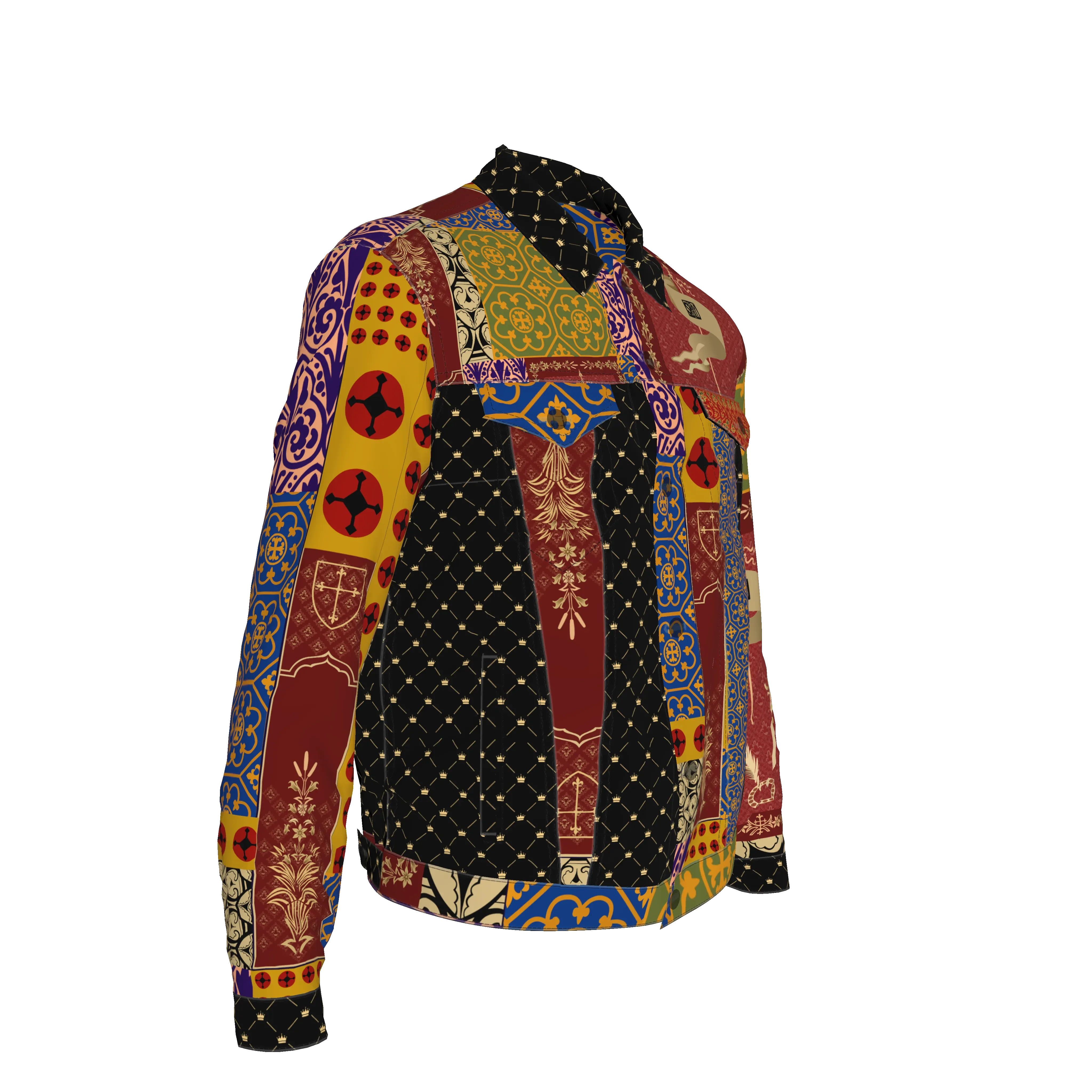 Joan of Arc Exclusive Denim Jacket - Wearable Fine Art by Shoosty