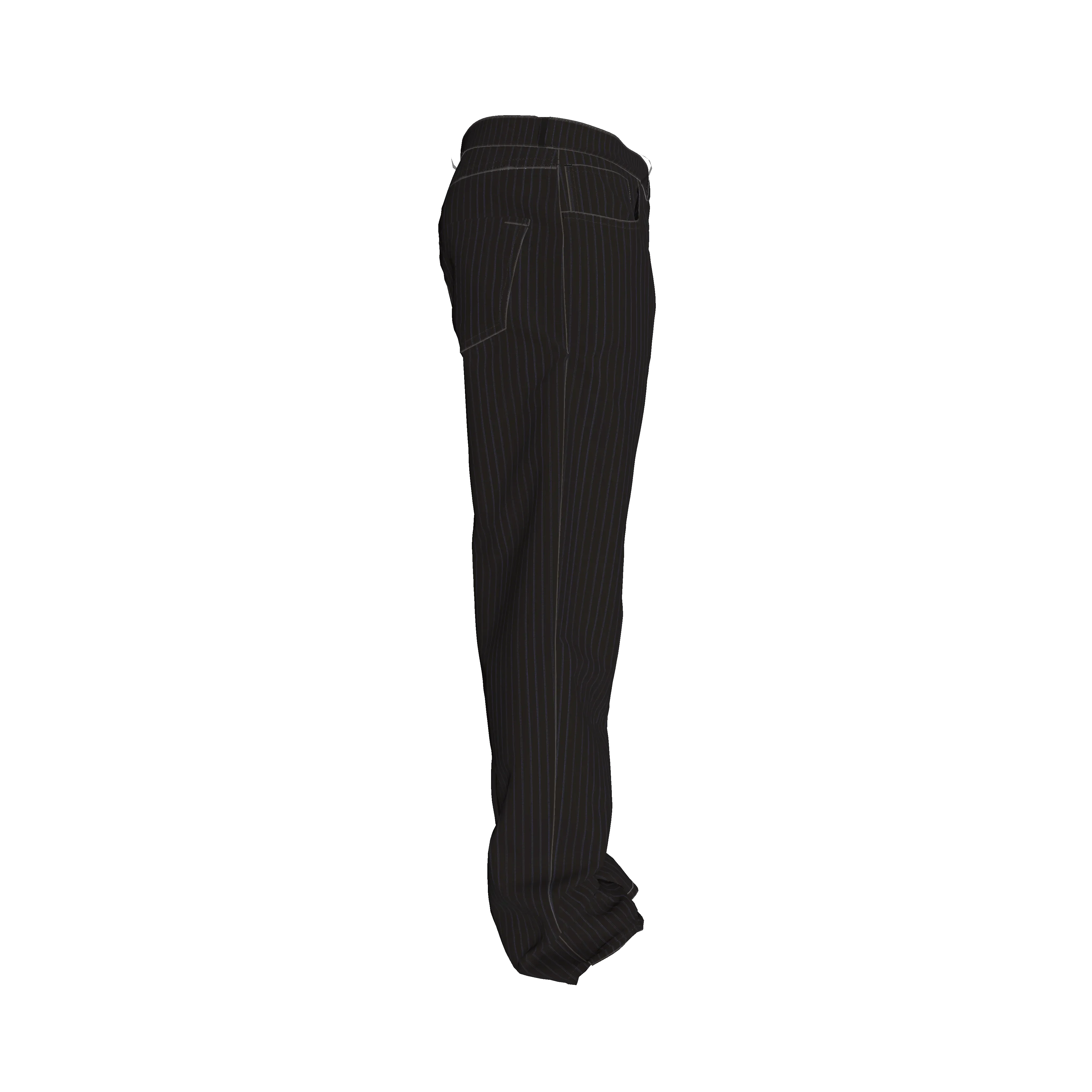 Brown on Black Pinstriped Premium Men’s Pant’s - Wearable Fine Art by Shoosty