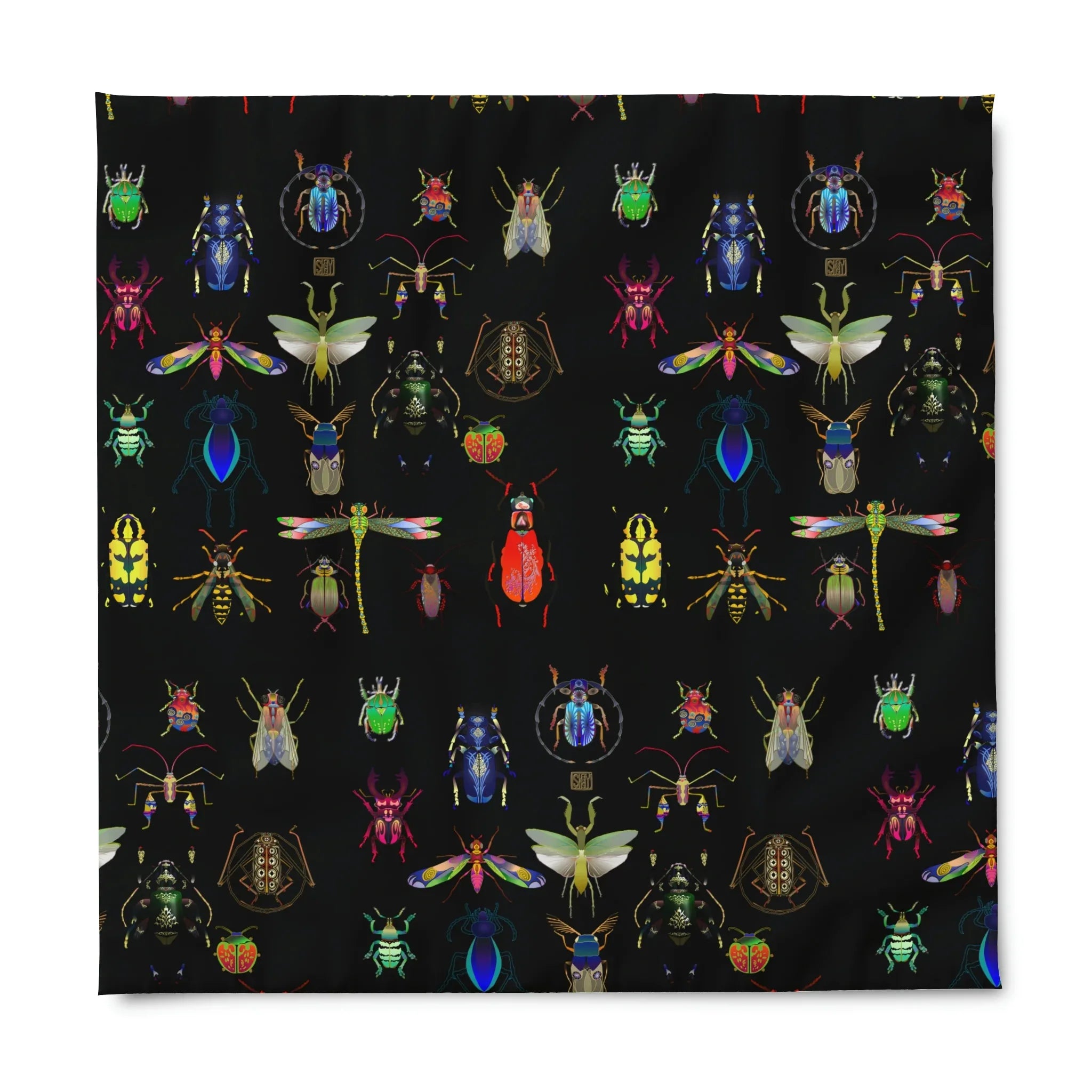Shoosty Bugs Combo 1 Duvet Cover a - Wearable Fine Art by Shoosty