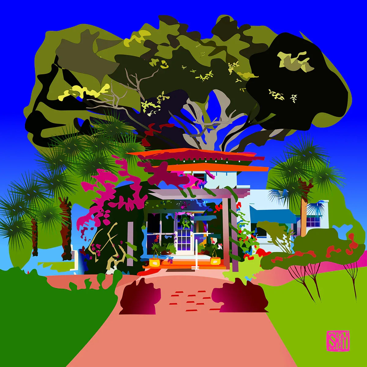 Butler House Headband - Wearable Fine Art by Shoosty