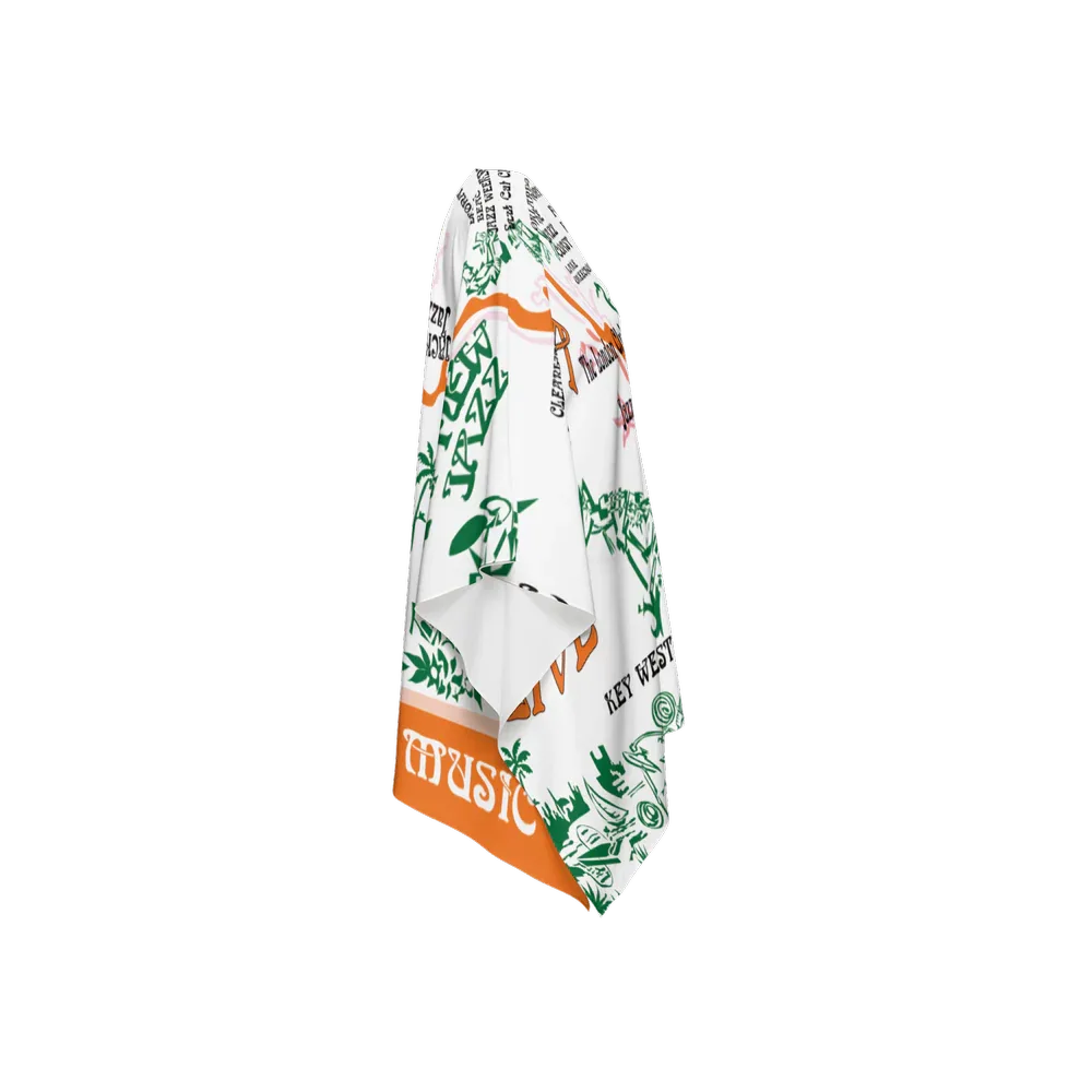 1Florida Live Music Women's Chiffon-like Wrap - Wearable Fine Art by Shoosty
