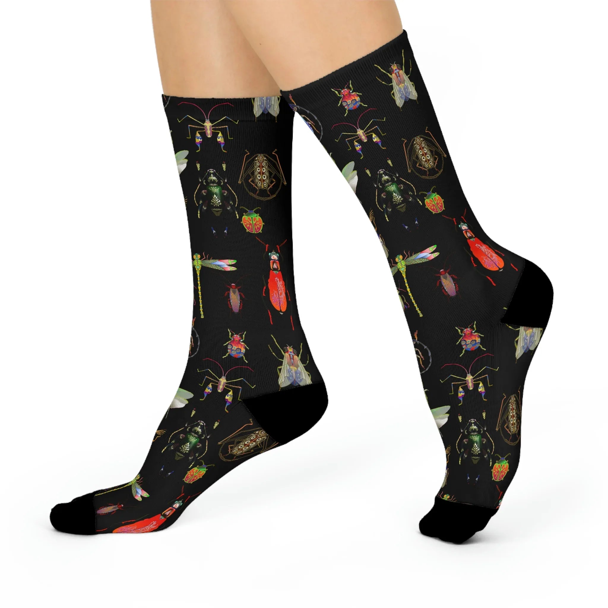 Shoosty Bugs Combo 1 Cushioned Crew Socks - Wearable Fine Art by Shoosty