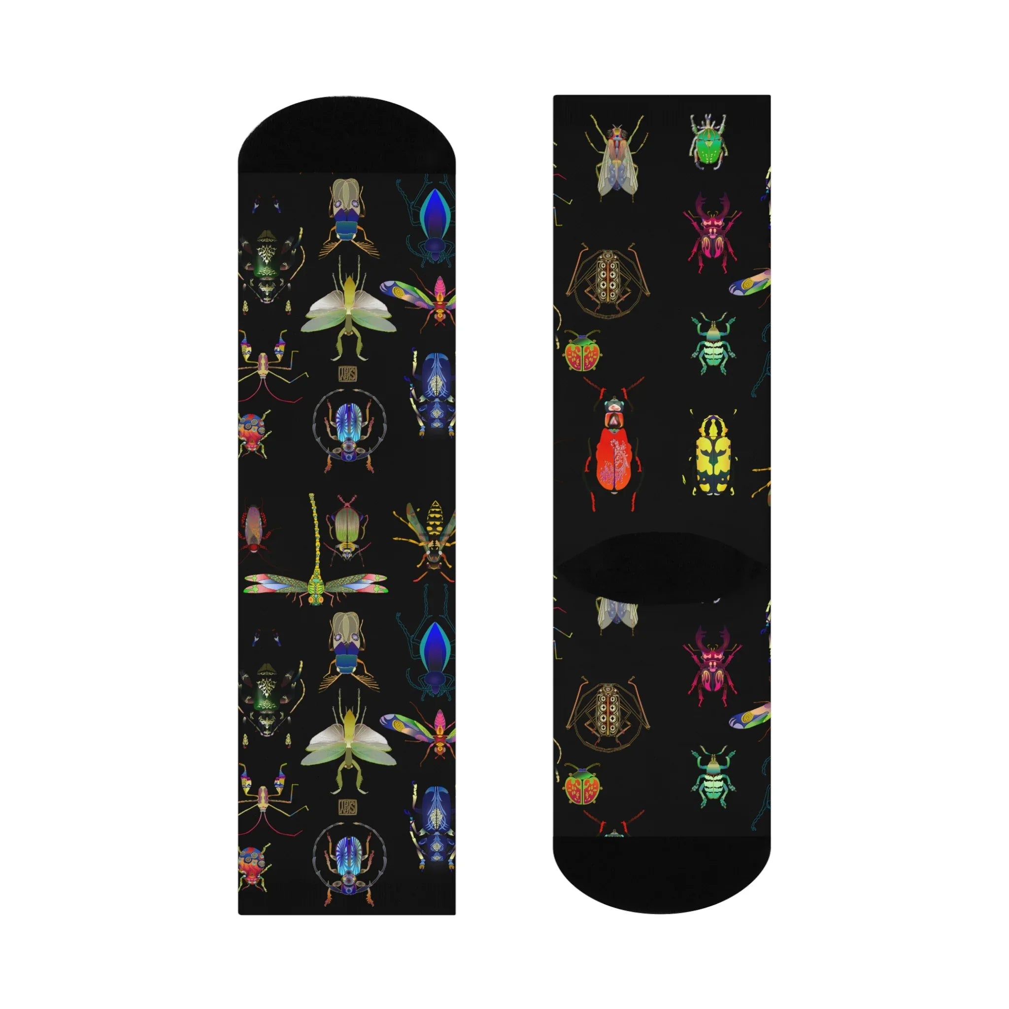 Shoosty Bugs Combo 1 Cushioned Crew Socks - Wearable Fine Art by Shoosty