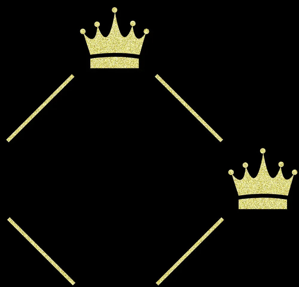 Crown and Lines Gold on Black Soft-Structured Linen Men's Dress Shirt - Wearable Fine Art by Shoosty