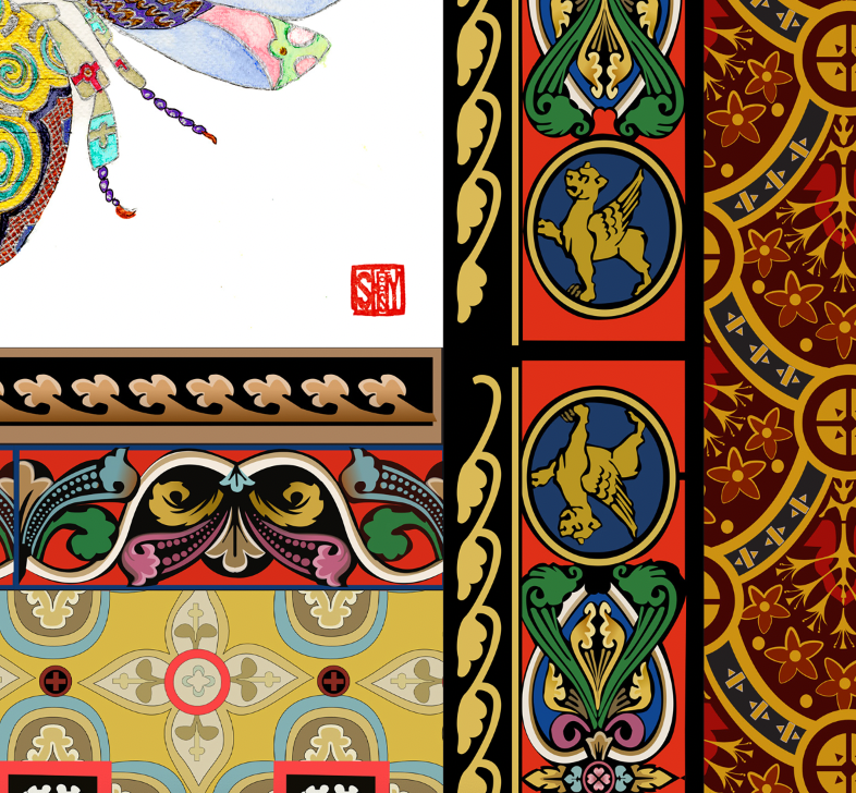 Honey Bee Placemat - Wearable Fine Art by Shoosty