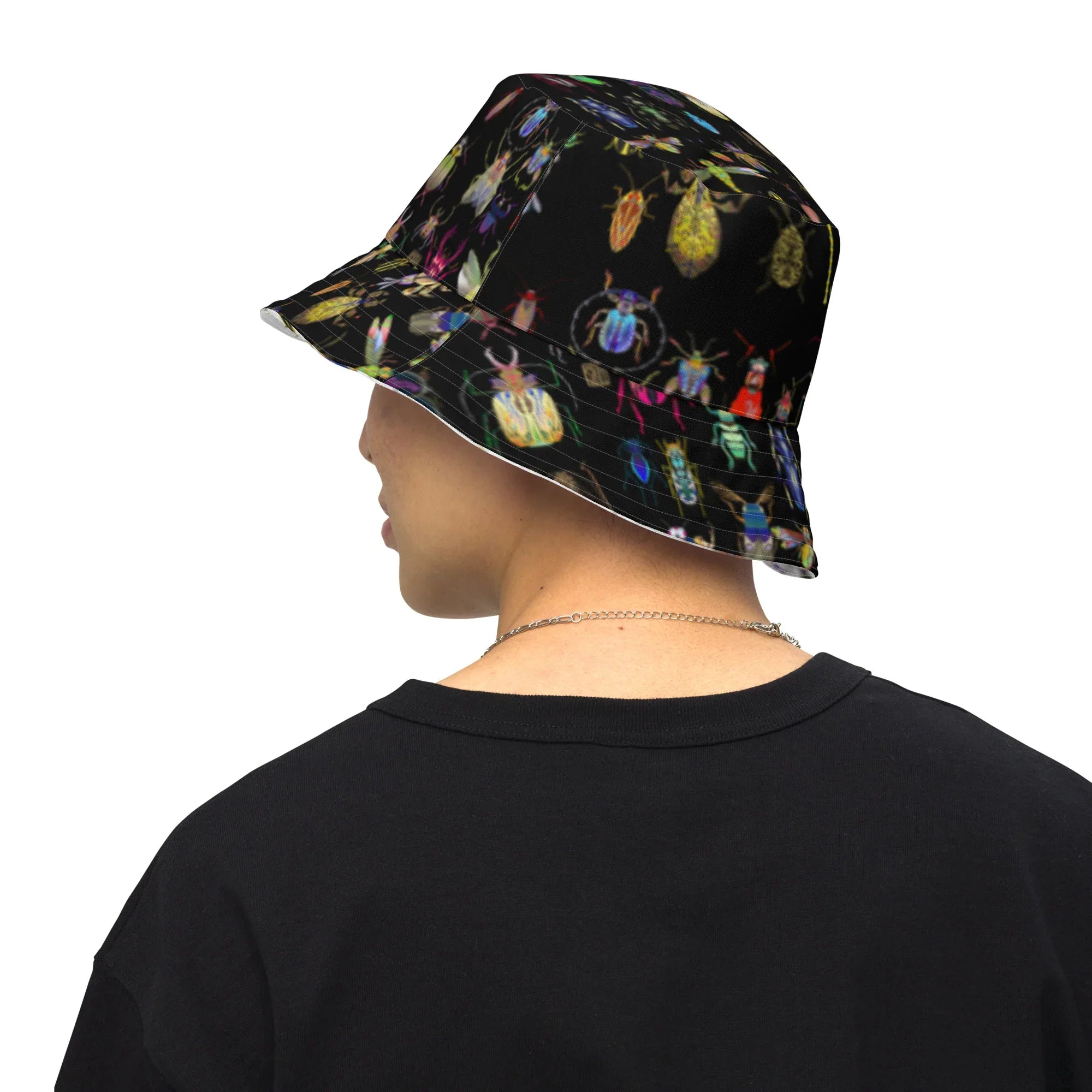 Shoosty Bugs Reversible bucket hat - Wearable Fine Art by Shoosty