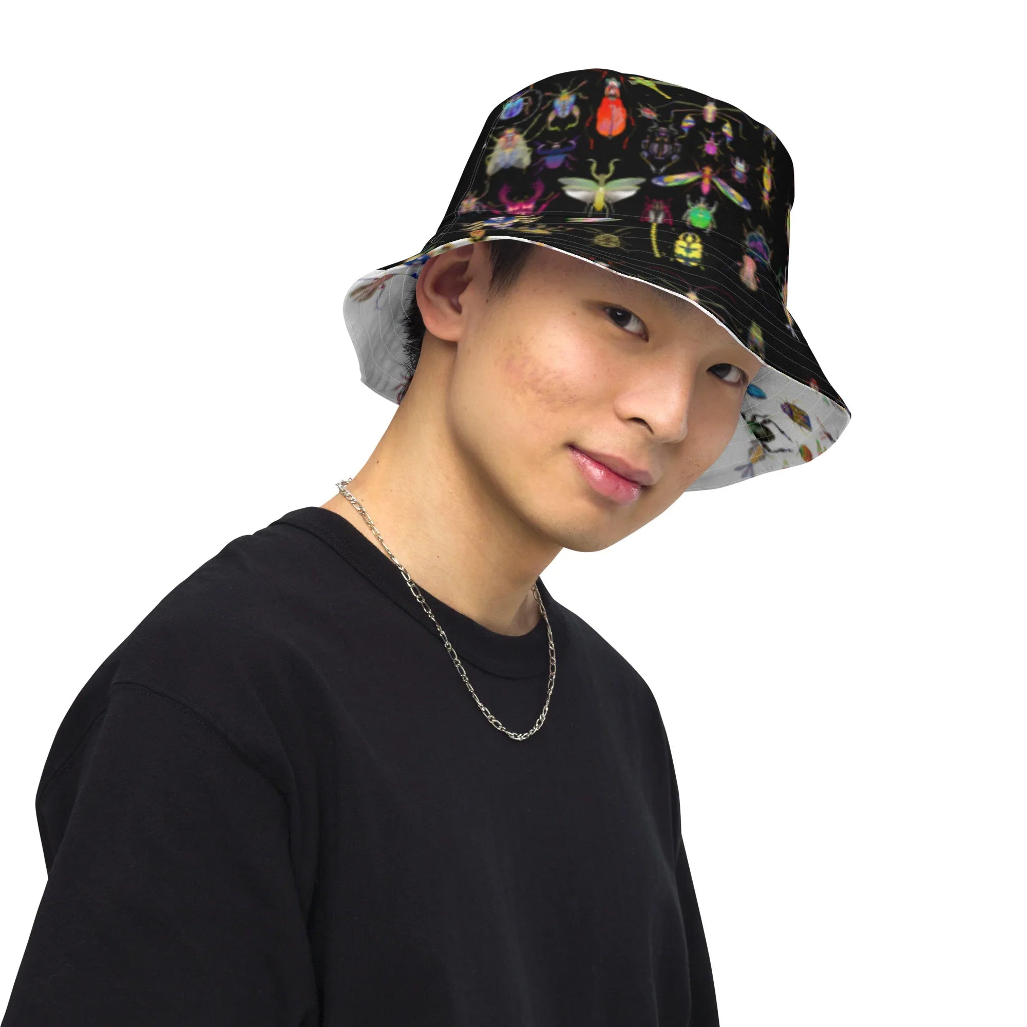 Shoosty Bugs Reversible bucket hat - Wearable Fine Art by Shoosty