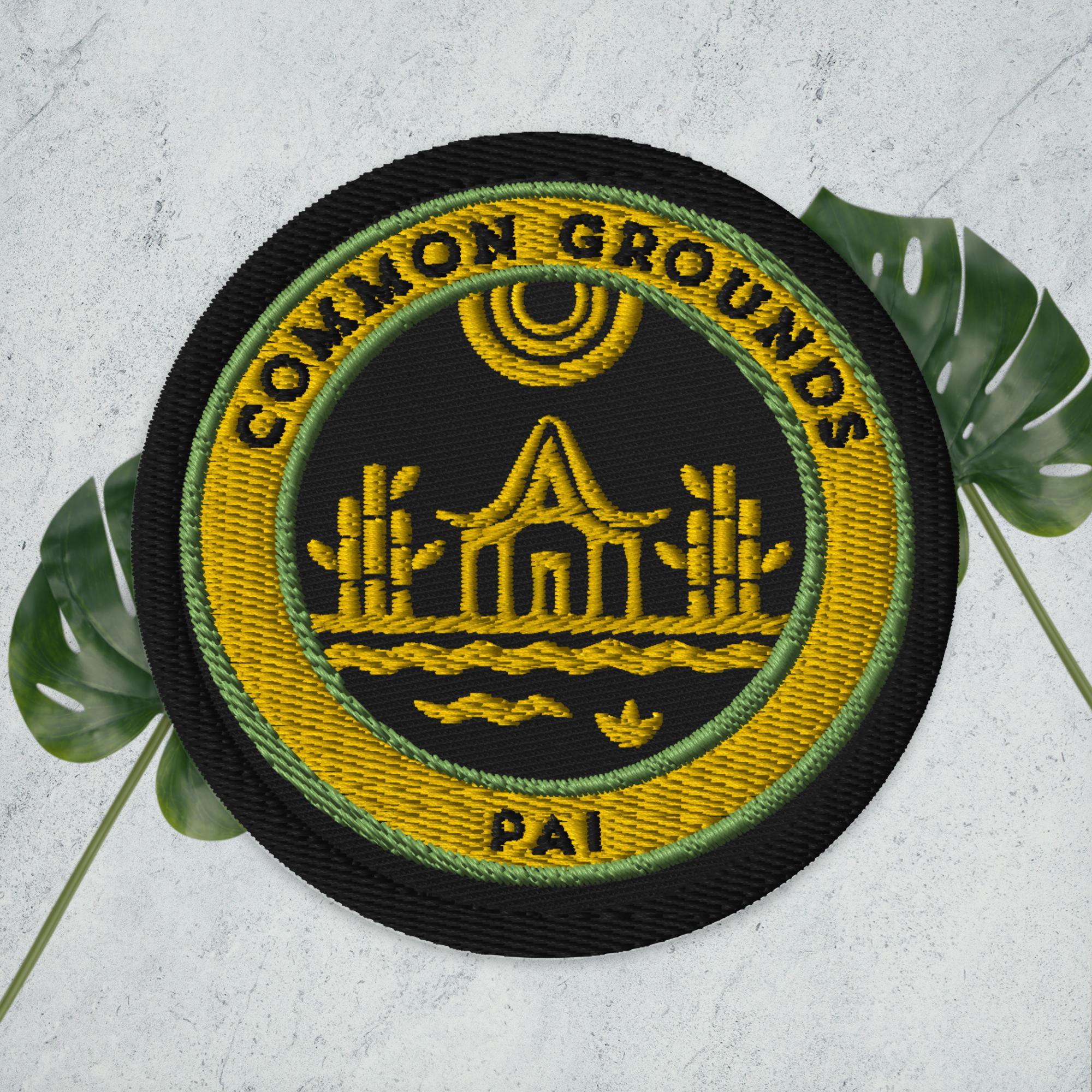 Common Grounds Embroidered patch Default Title - Wearable Fine Art by Shoosty