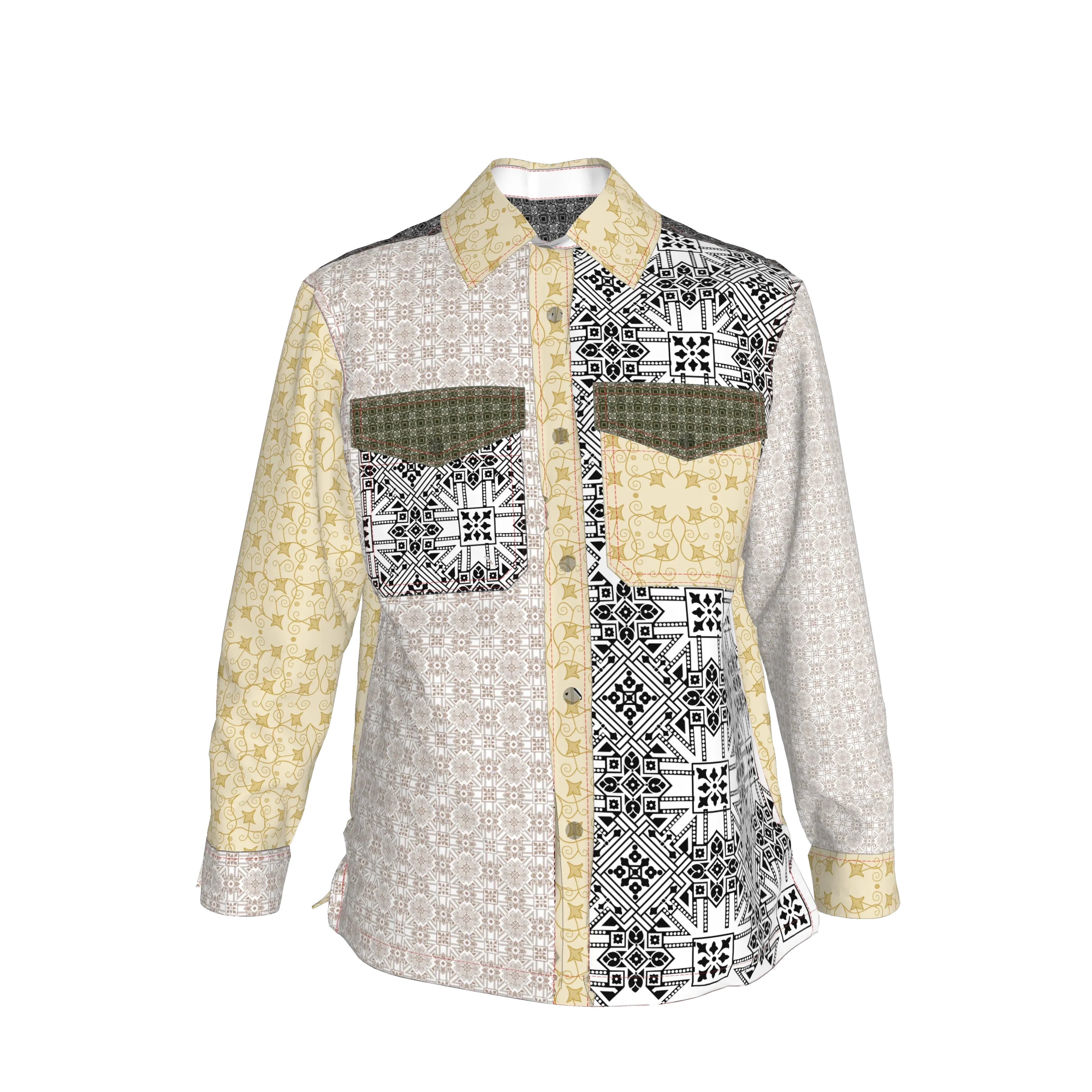 Shoosty V3 Shirt Jacket - Wearable Fine Art by Shoosty