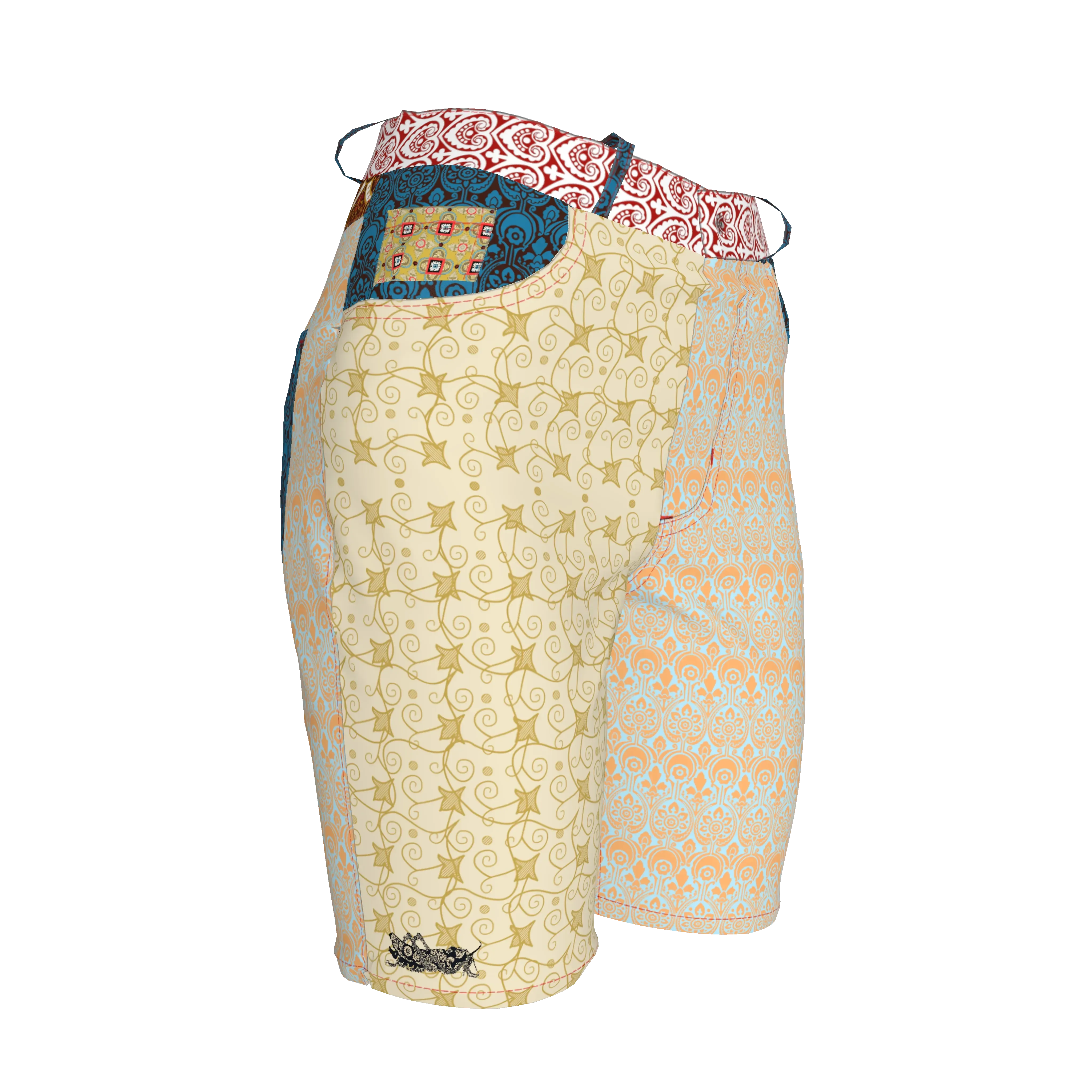 Shoosty V3 Women's Slim Jean Short - Wearable Fine Art by Shoosty