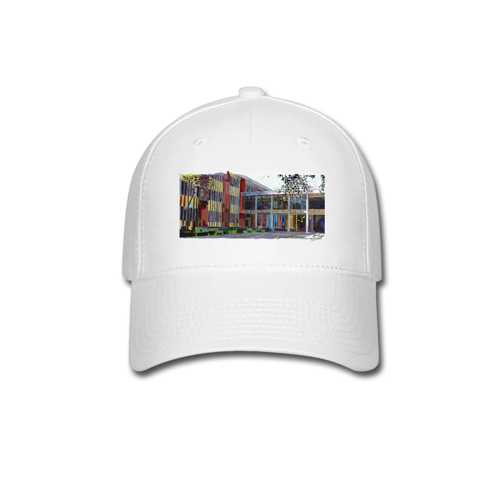 UF College of Art Baseball Cap white - Wearable Fine Art by Shoosty