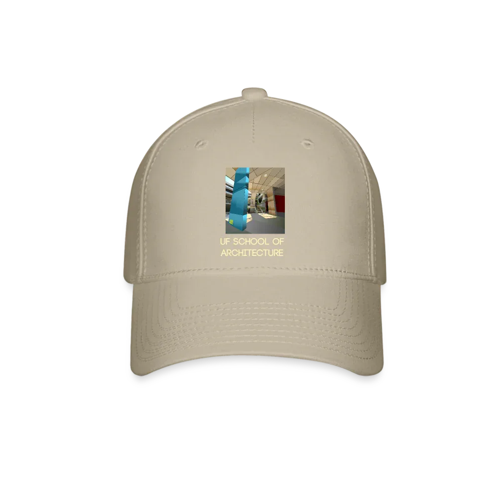 UF School of Architecture Baseball Cap khaki - Wearable Fine Art by Shoosty