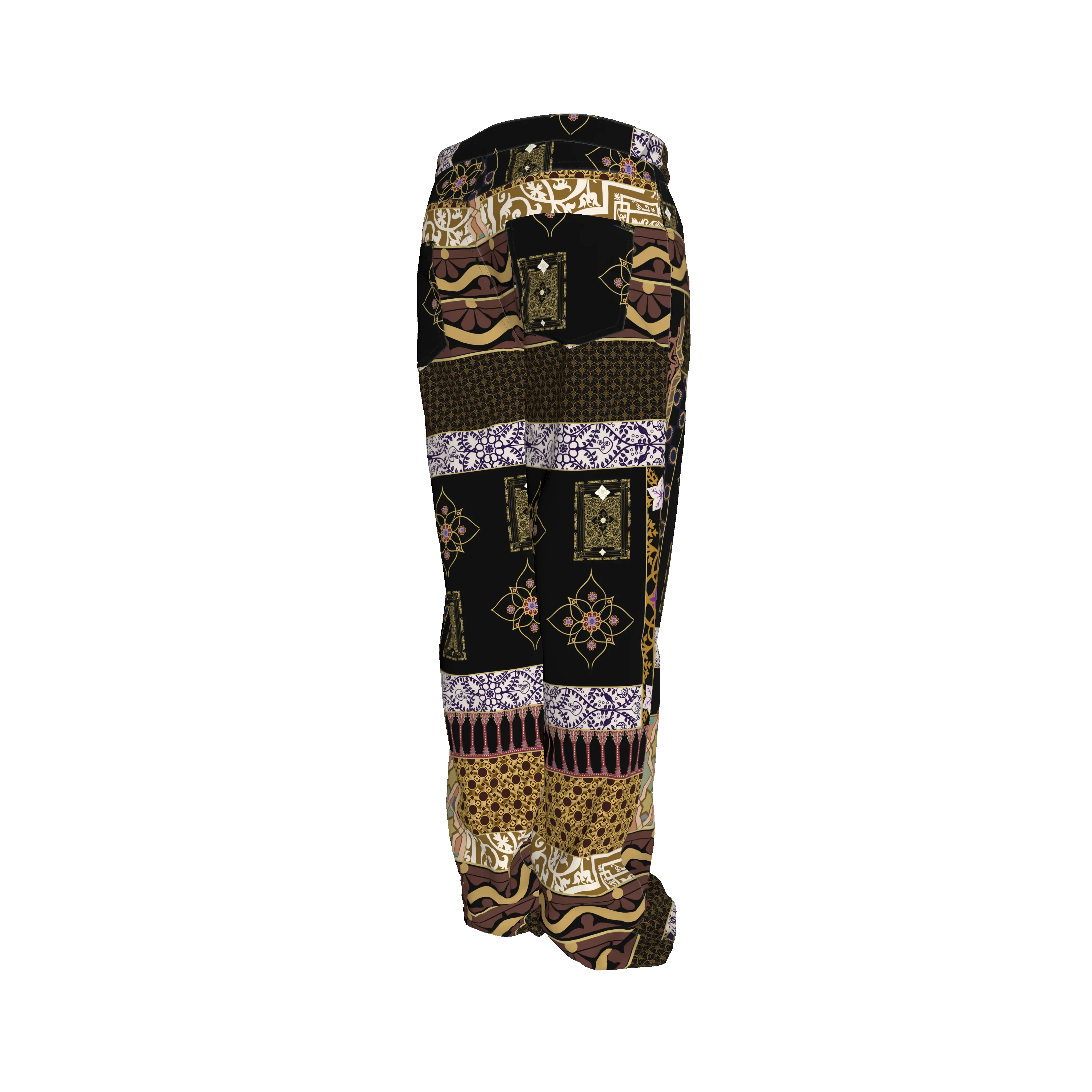 Relaxed Fit Jeans in Heavy Stretch Cotton Twill - Wearable Fine Art by Shoosty