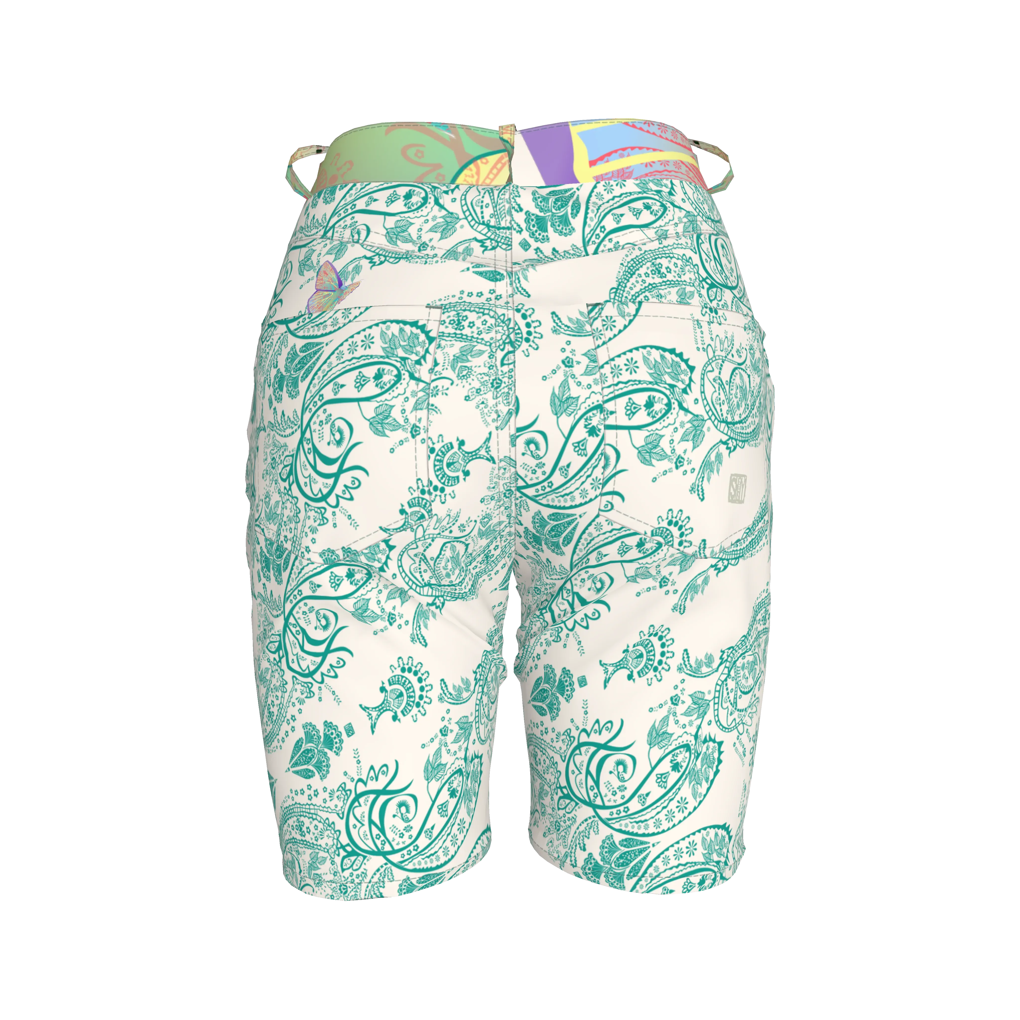 Blue Morpho Women’s Shorts - Wearable Fine Art by Shoosty