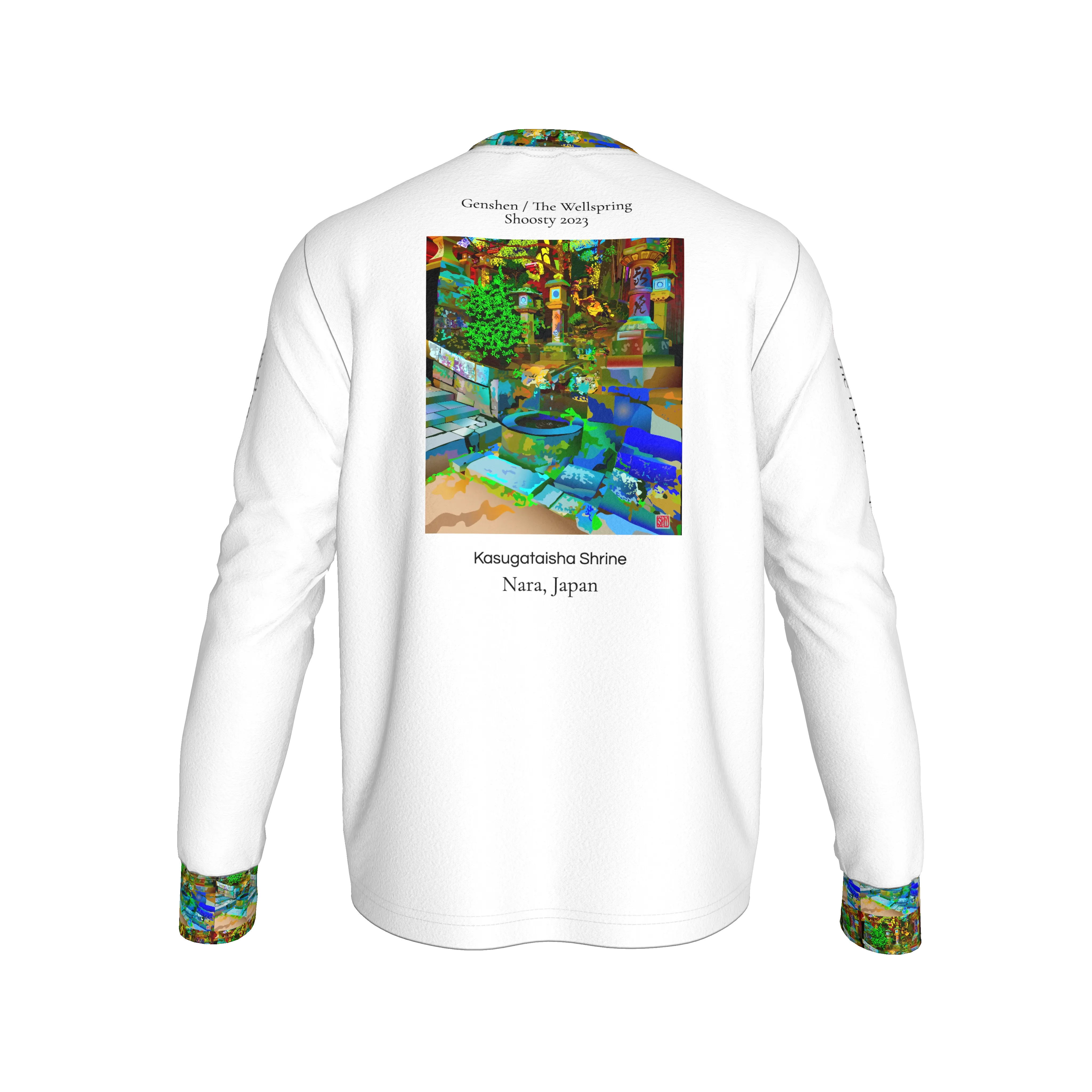 The Wellspring Long Sleeve Shirt - Wearable Fine Art by Shoosty