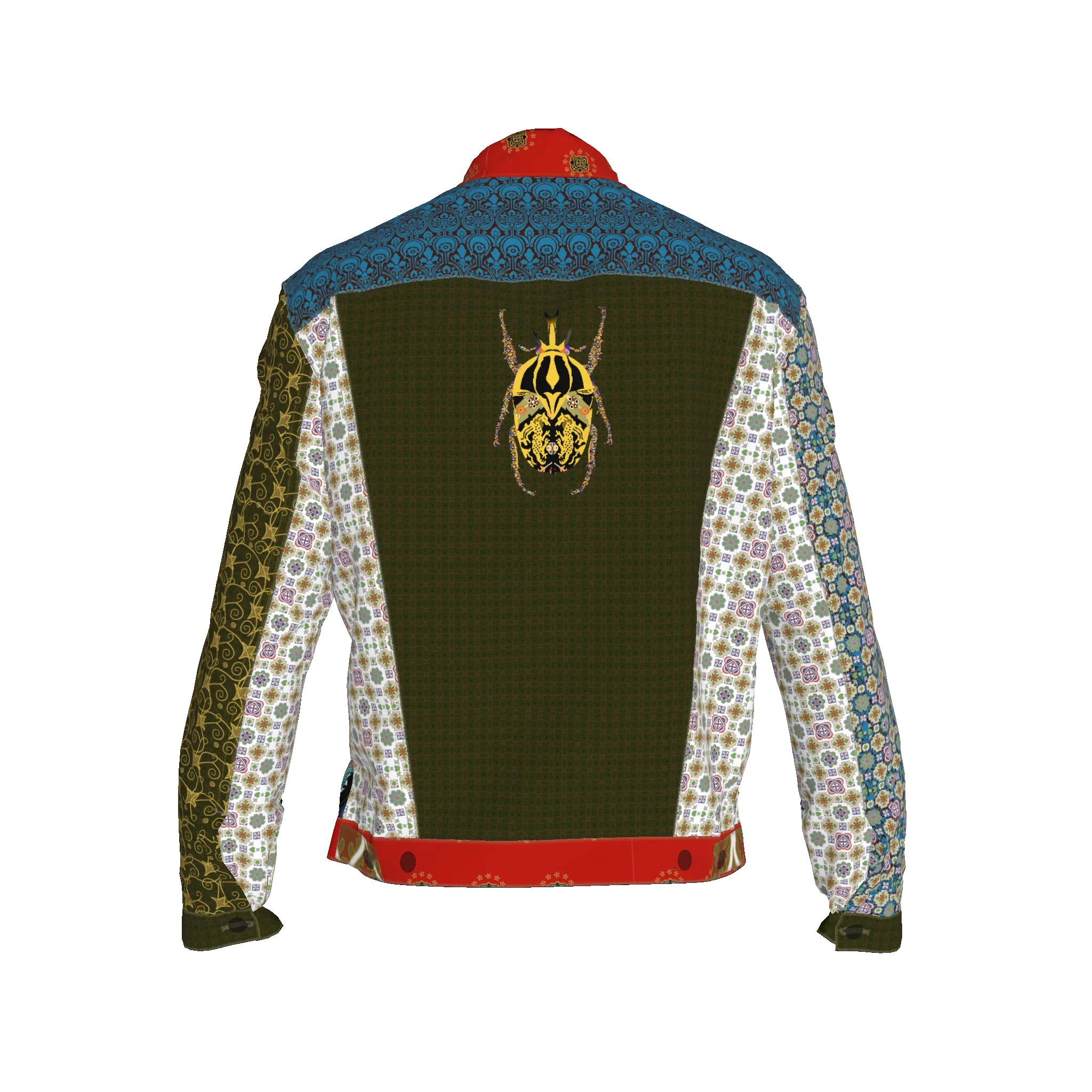 Shoosty Andre Jacket – Jean Jacket with Lining - Wearable Fine Art by Shoosty