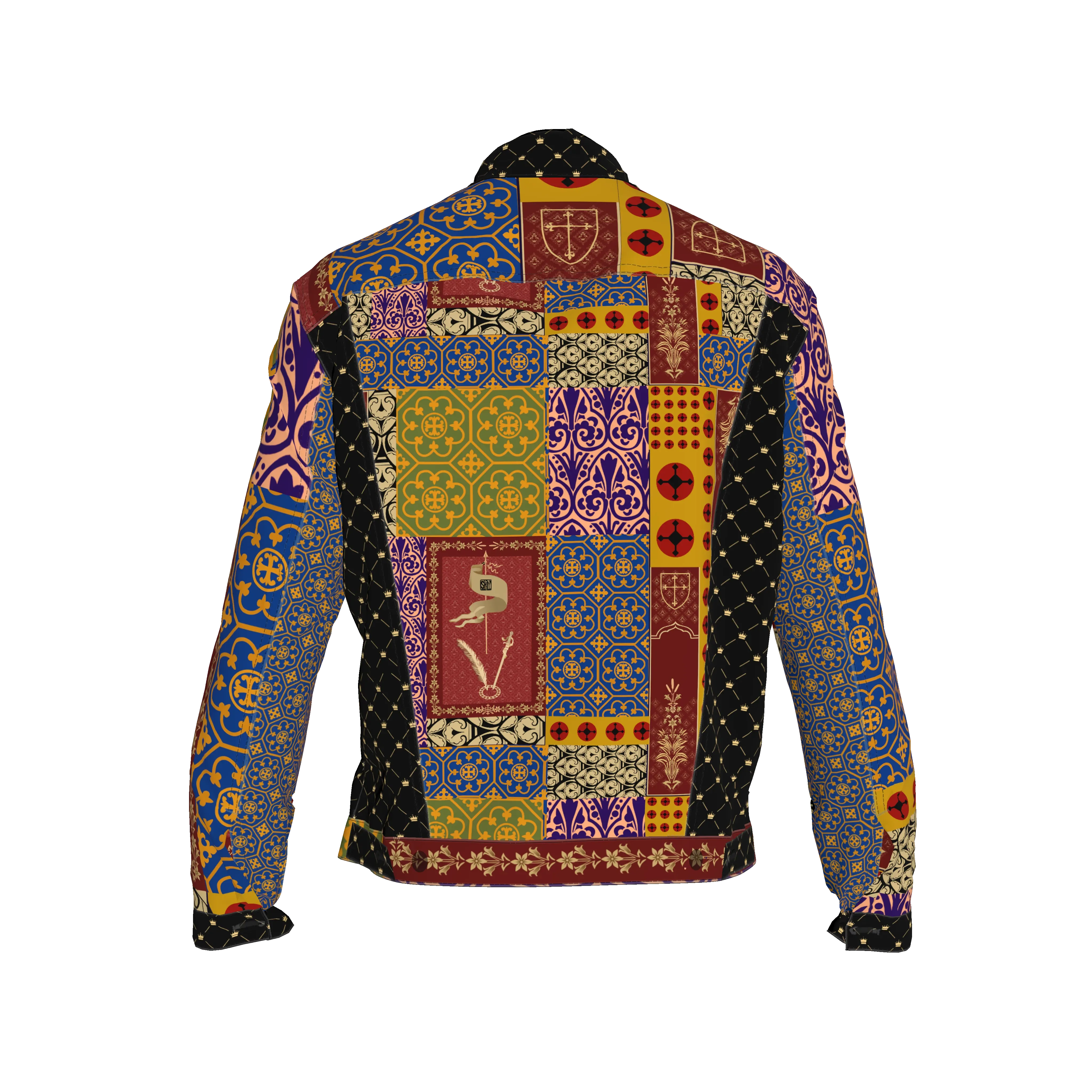 Joan of Arc Exclusive Denim Jacket - Wearable Fine Art by Shoosty