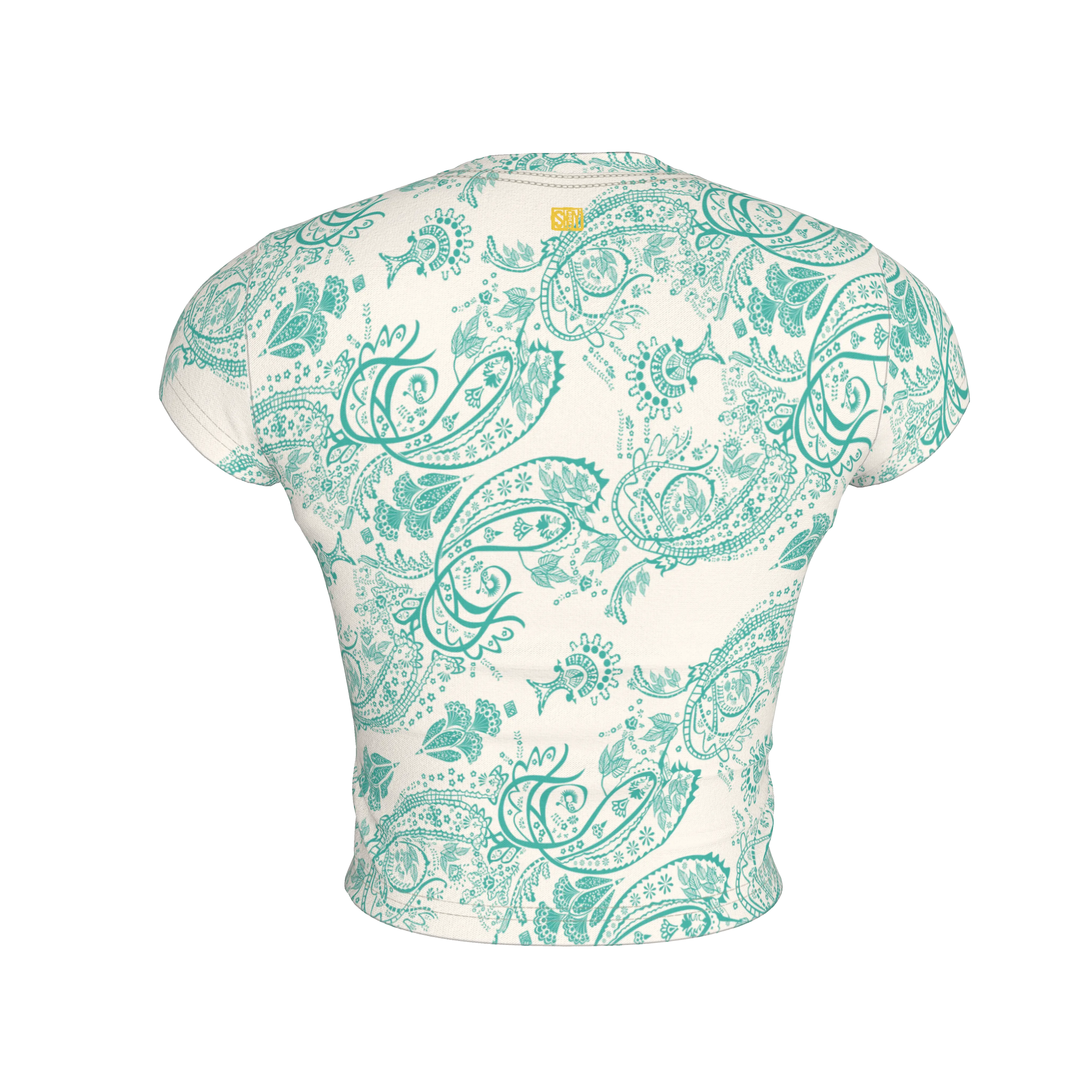 Blue Morpho Dreamscape Crop Top – Limited Edition Shoosty Bugs "Art Infestation" Museum Series - Wearable Fine Art by Shoosty