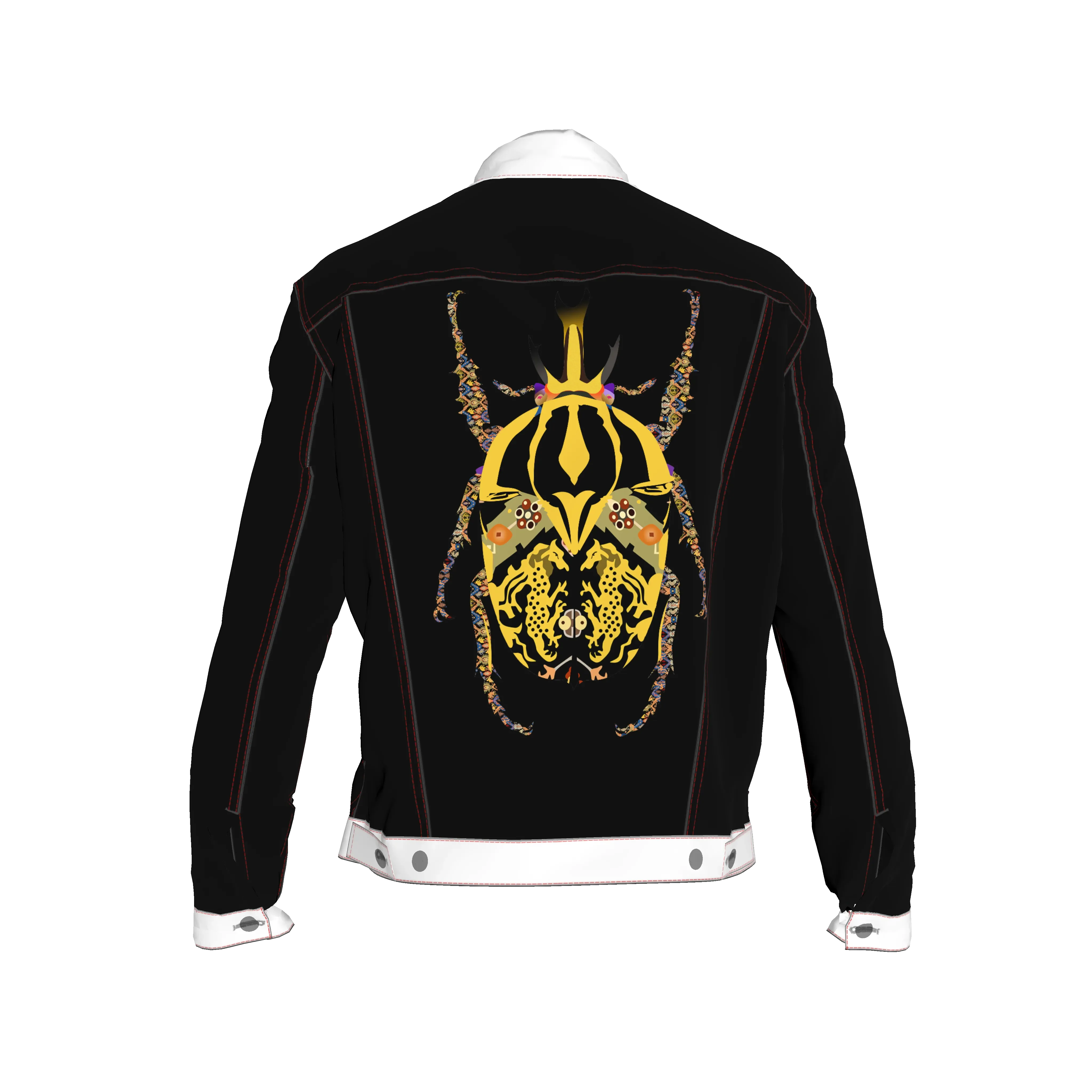 Shoosty Tandy Showman's Jacket Black with White Trim - Wearable Fine Art by Shoosty