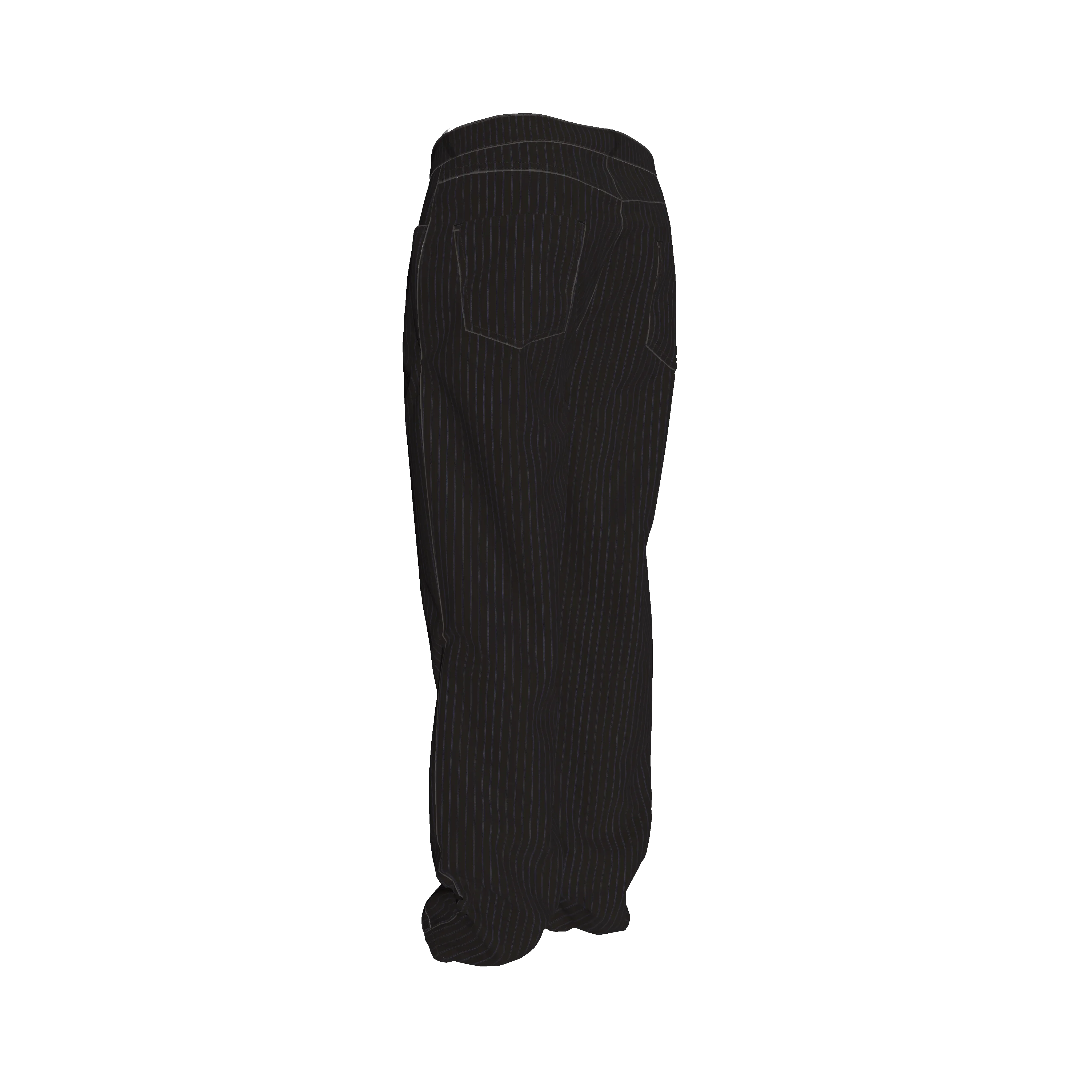 Brown on Black Pinstriped Premium Men’s Pant’s - Wearable Fine Art by Shoosty