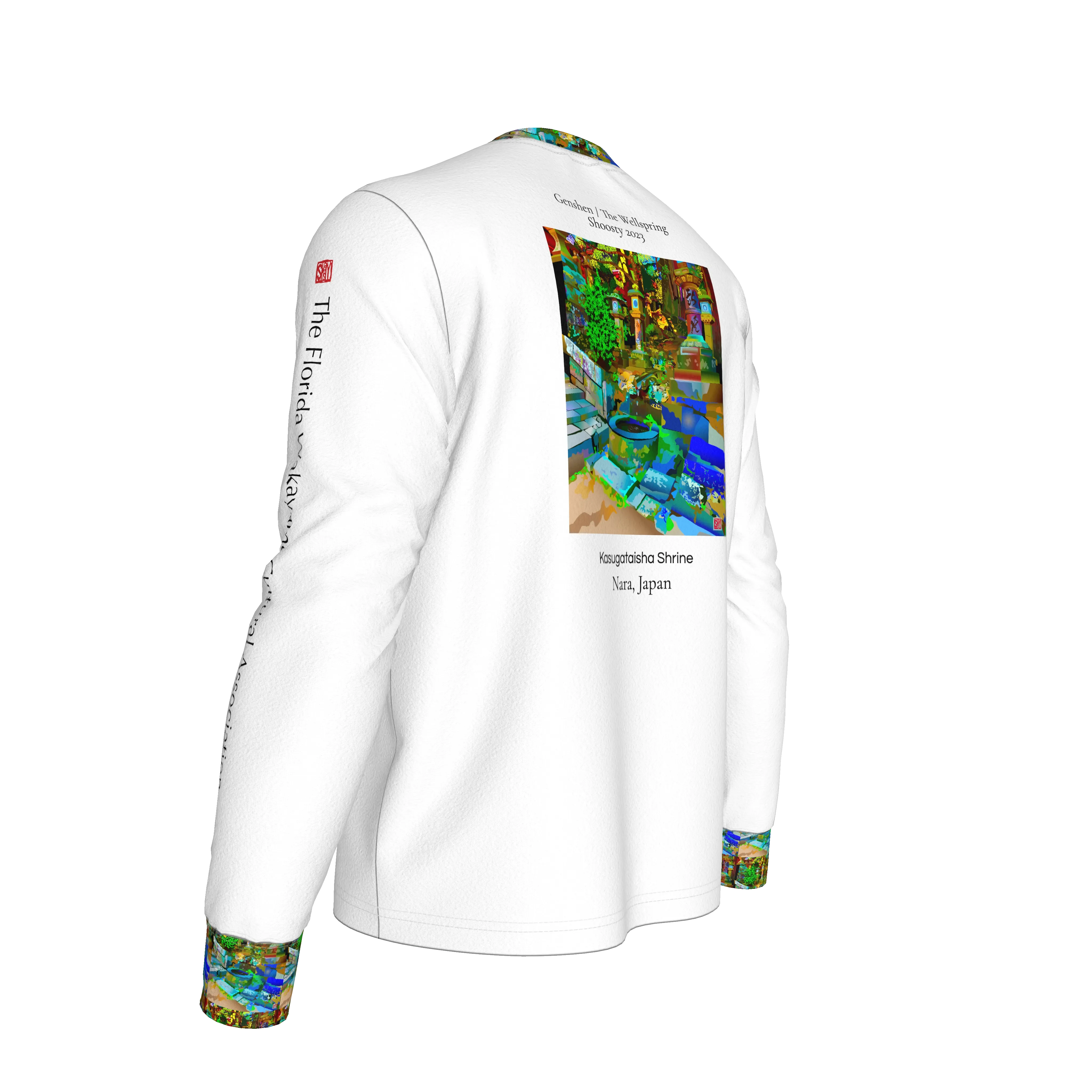 The Wellspring Long Sleeve Shirt - Wearable Fine Art by Shoosty