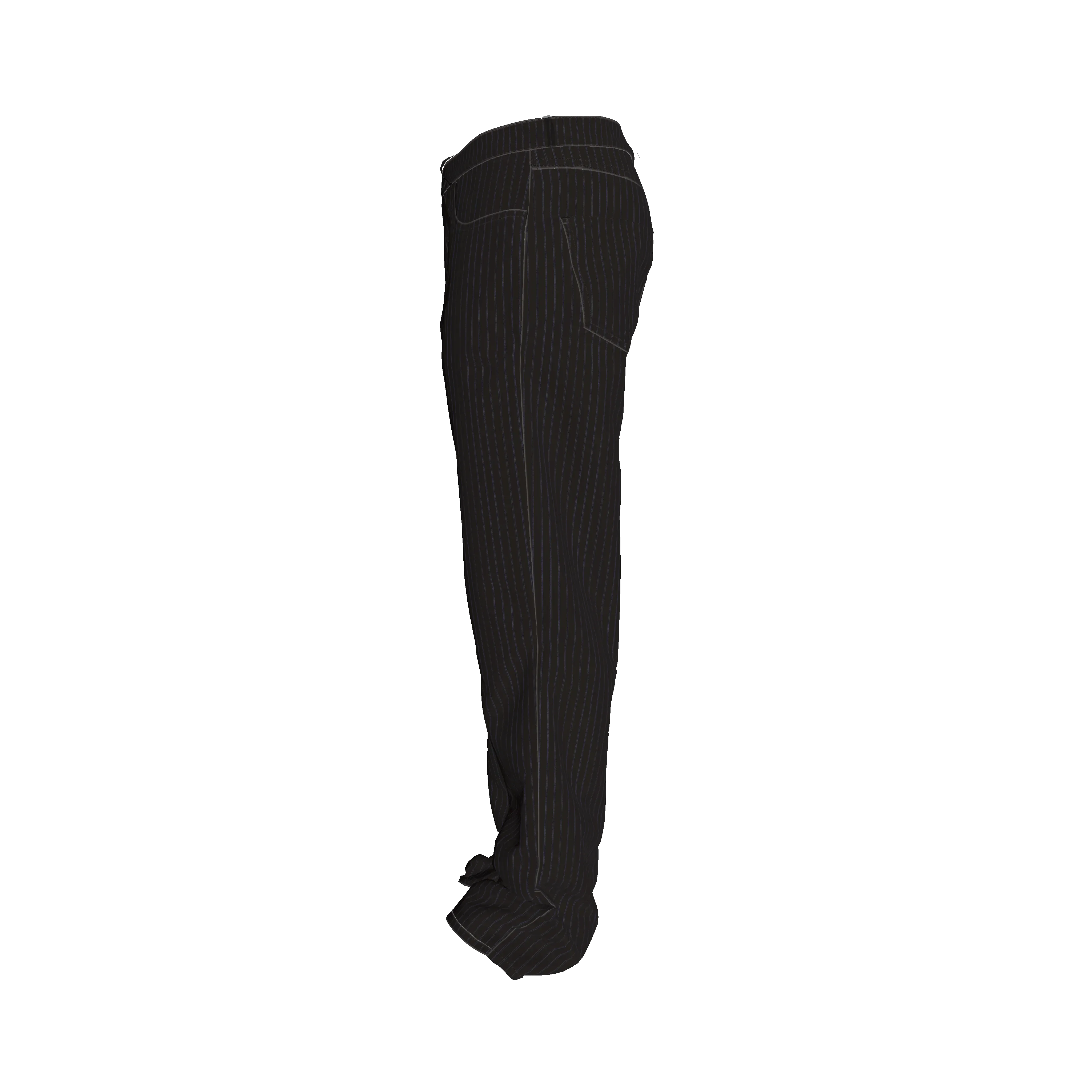 Brown on Black Pinstriped Premium Men’s Pant’s - Wearable Fine Art by Shoosty