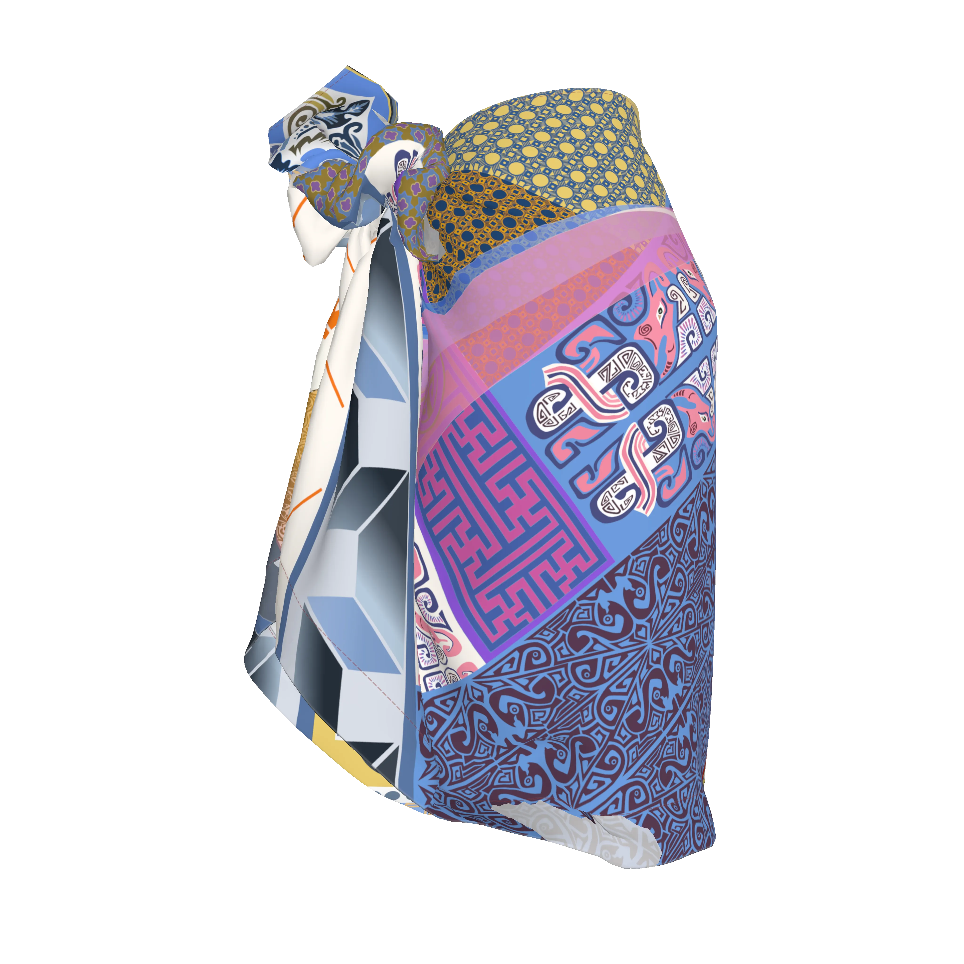 2026 Chameleon Sarong Silk - Exclusive Shoosty Design - Wearable Fine Art by Shoosty