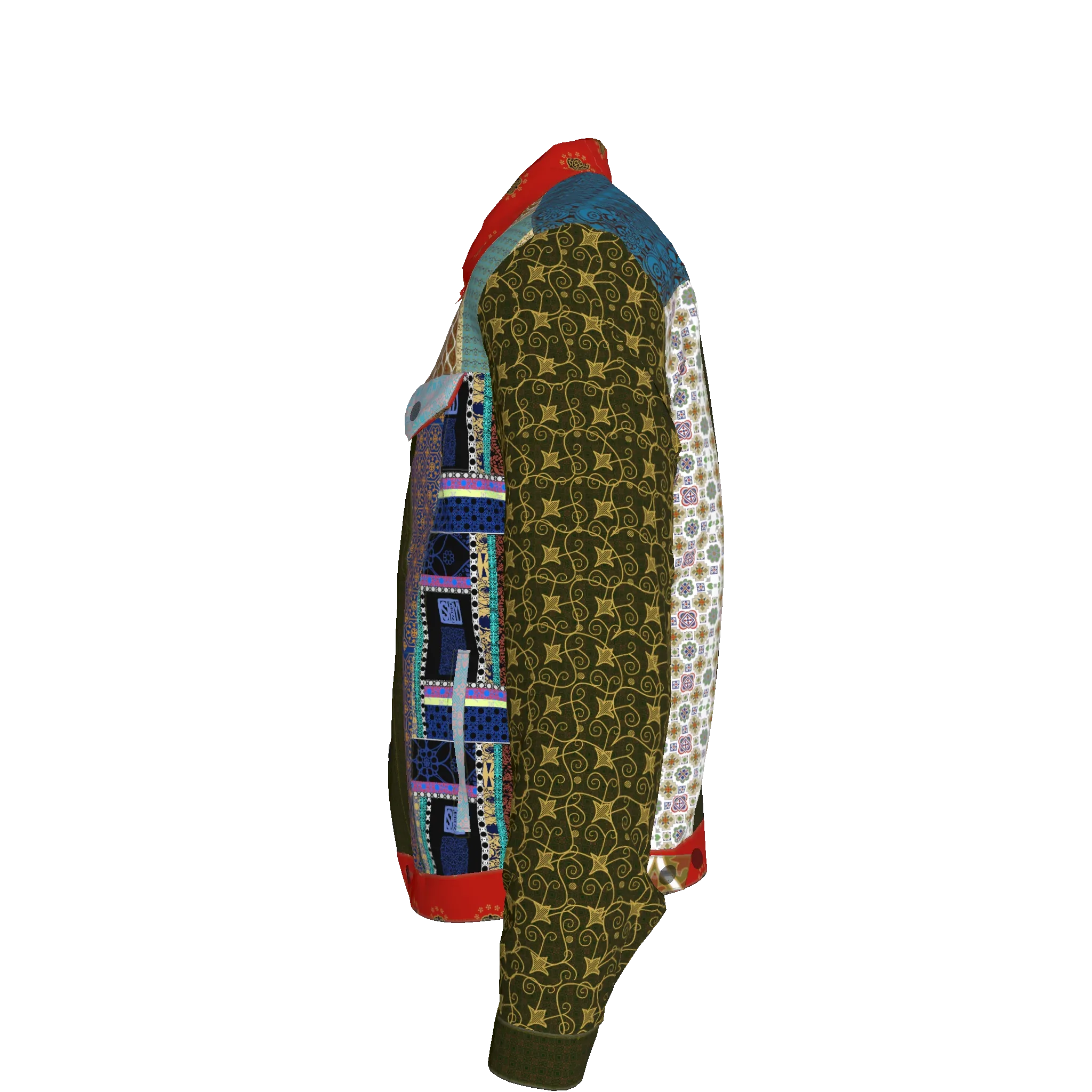 Shoosty Andre Jacket – Jean Jacket with Lining - Wearable Fine Art by Shoosty