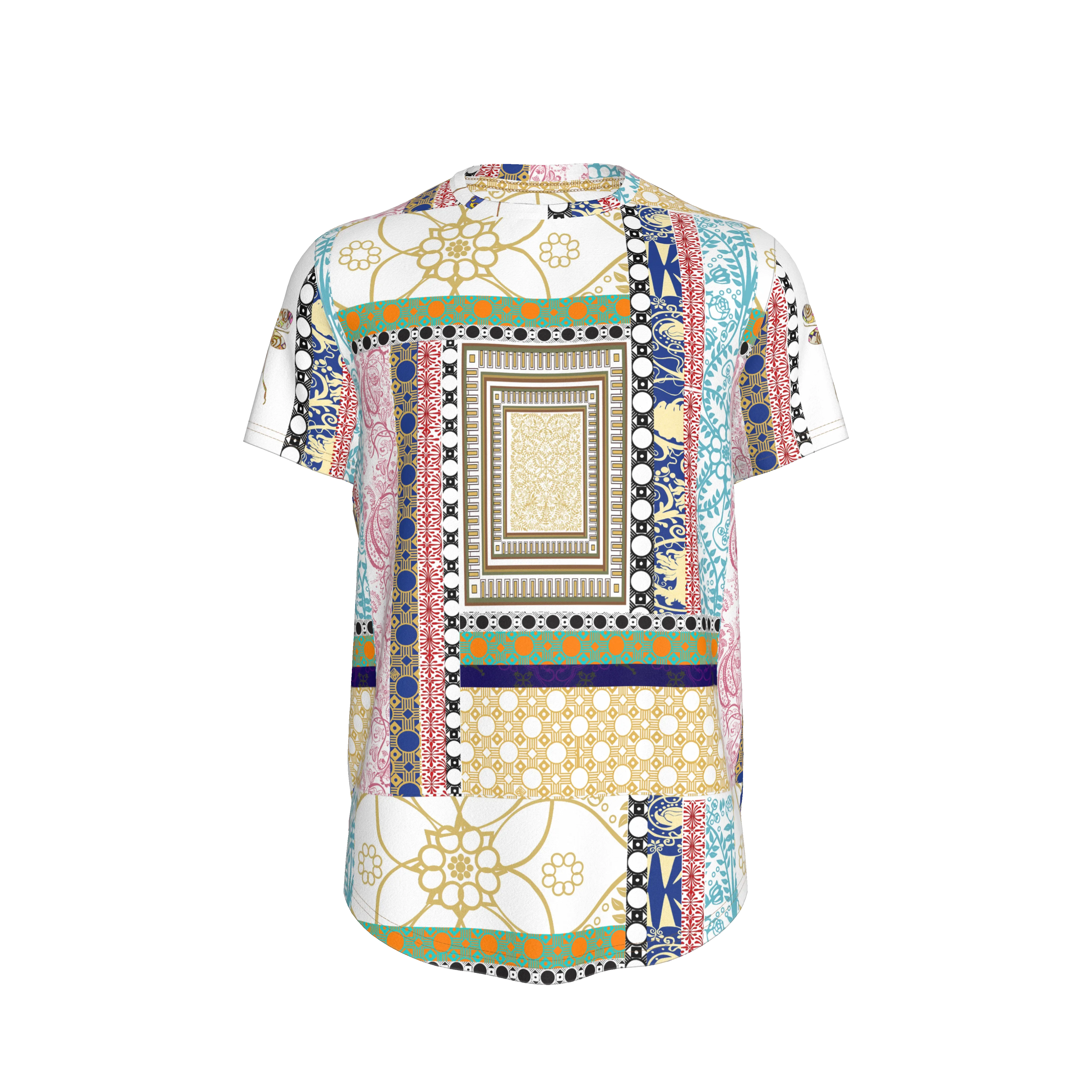 Multi-Pattern Scorpion Tailed Dragonfly Men’s Fitted T-Shist - Wearable Fine Art by Shoosty