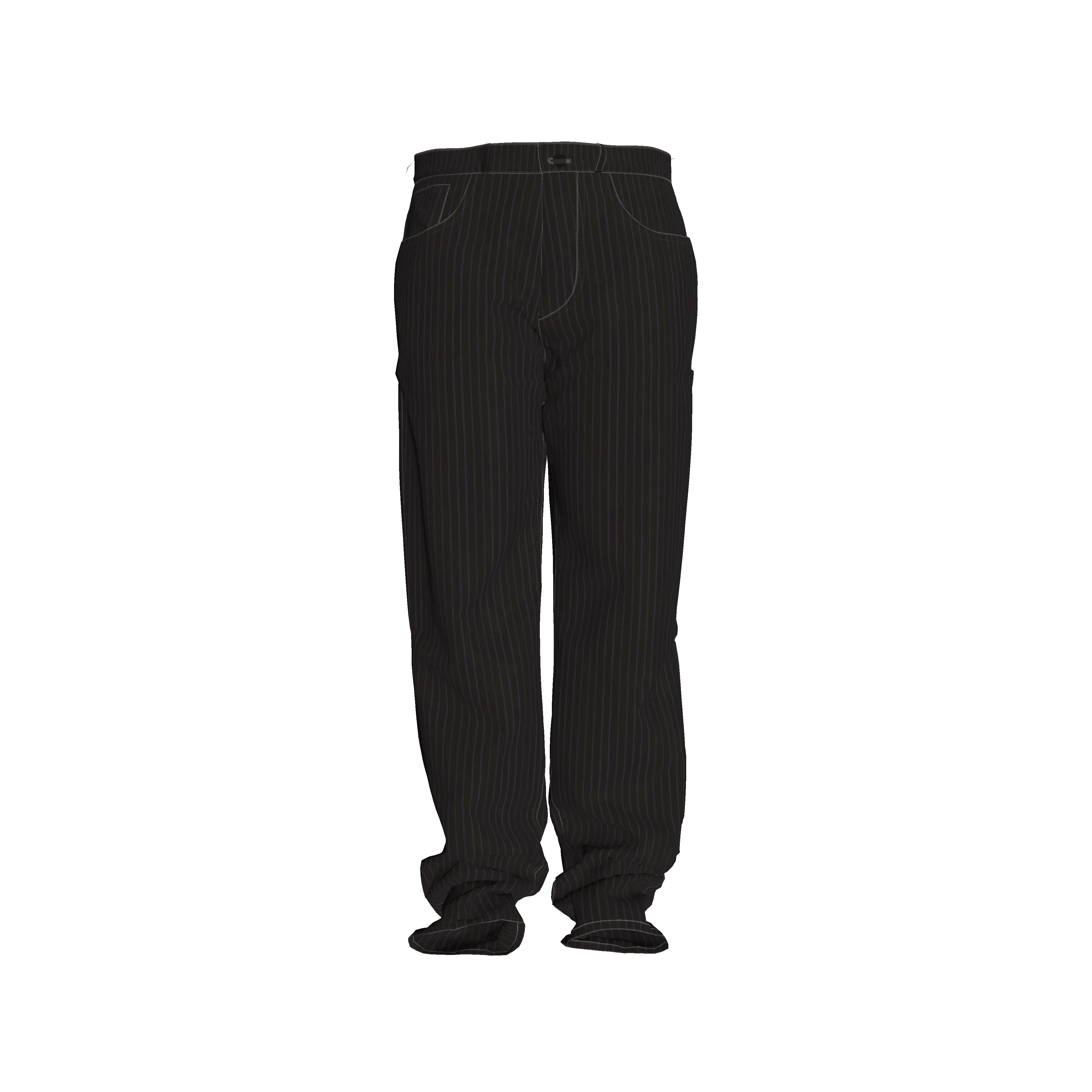 Brown on Black Pinstriped Premium Men’s Pant’s - Wearable Fine Art by Shoosty