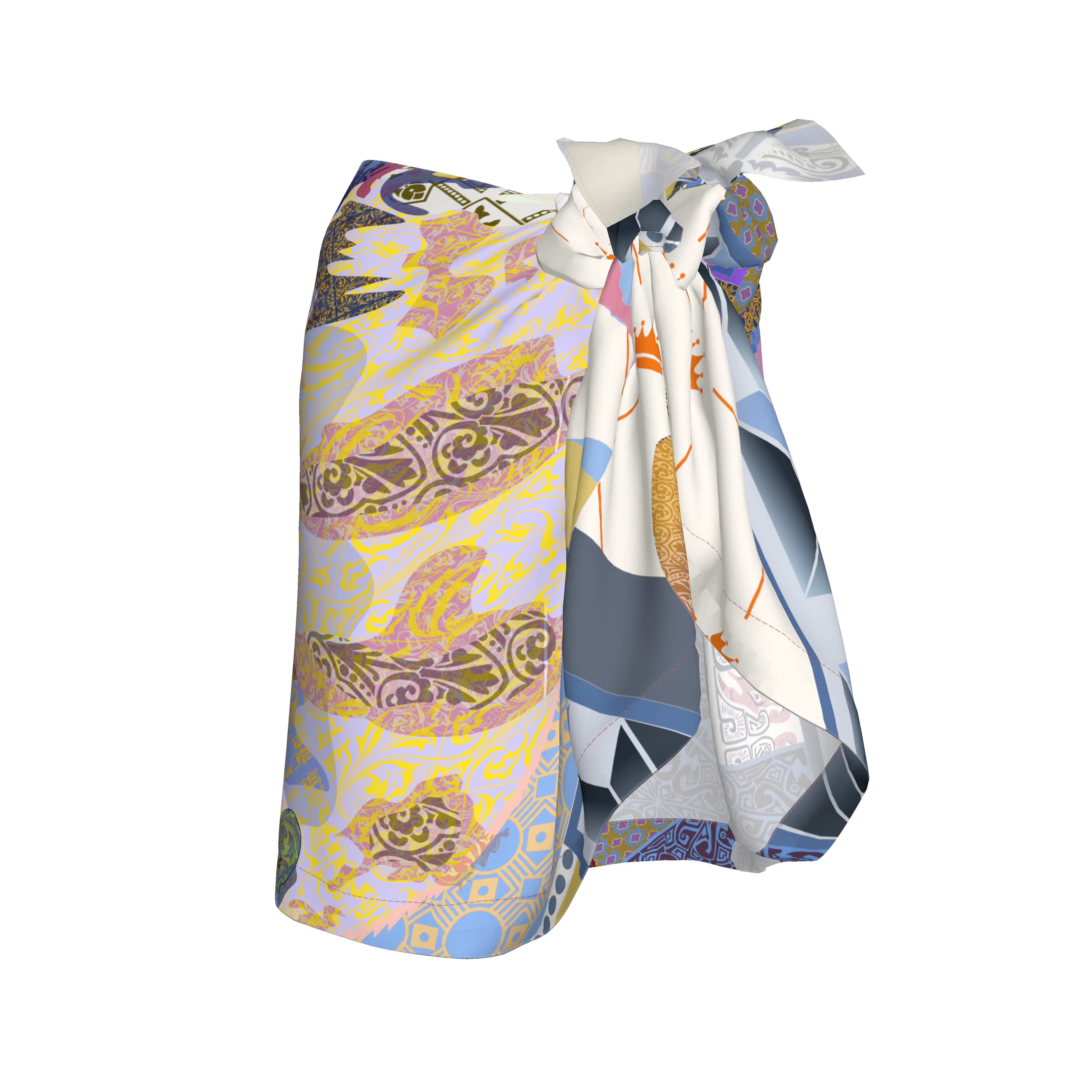 2026 Chameleon Sarong Silk - Exclusive Shoosty Design - Wearable Fine Art by Shoosty