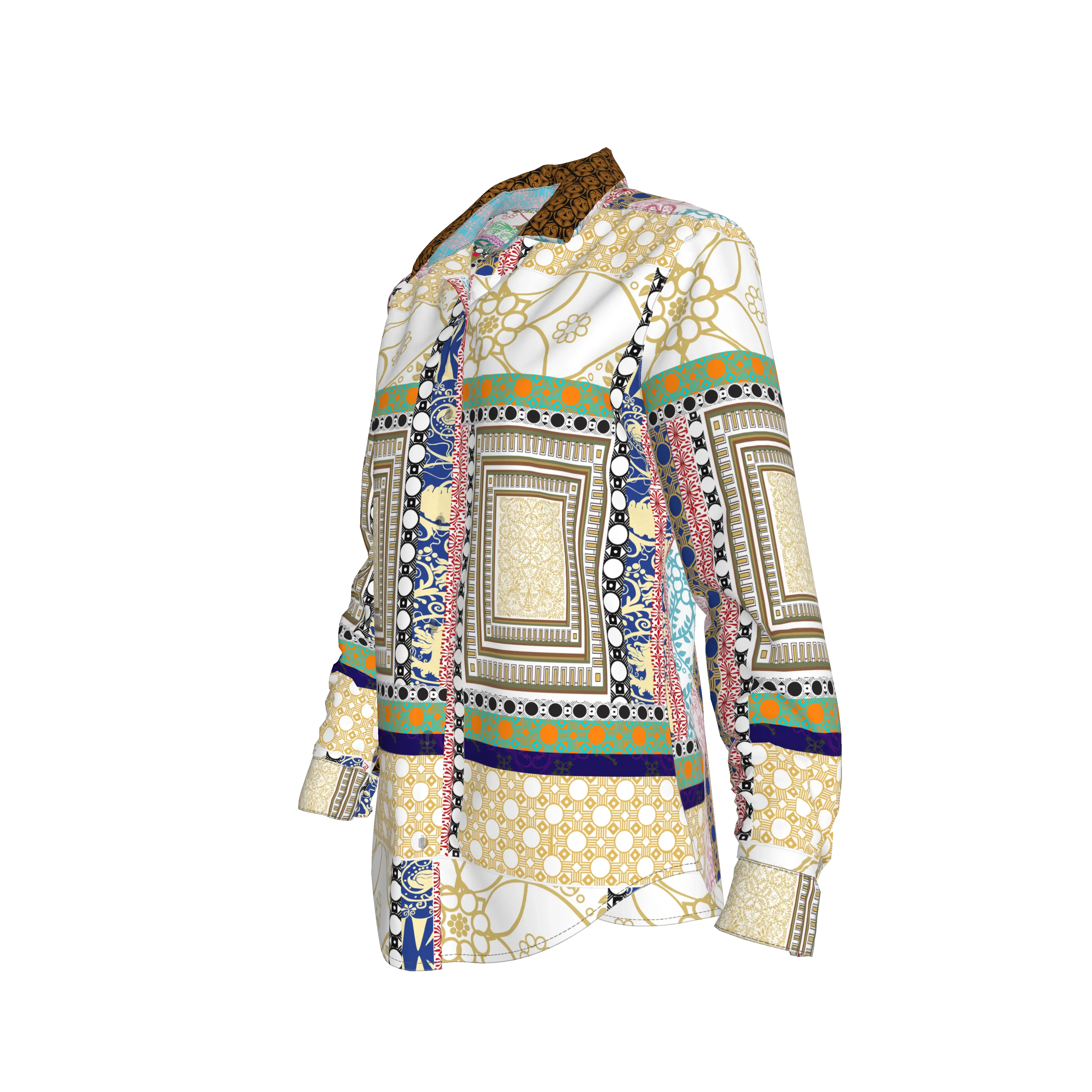 Shoosty V3 Paloma V3 Woman’s Dress Shirt - Wearable Fine Art by Shoosty