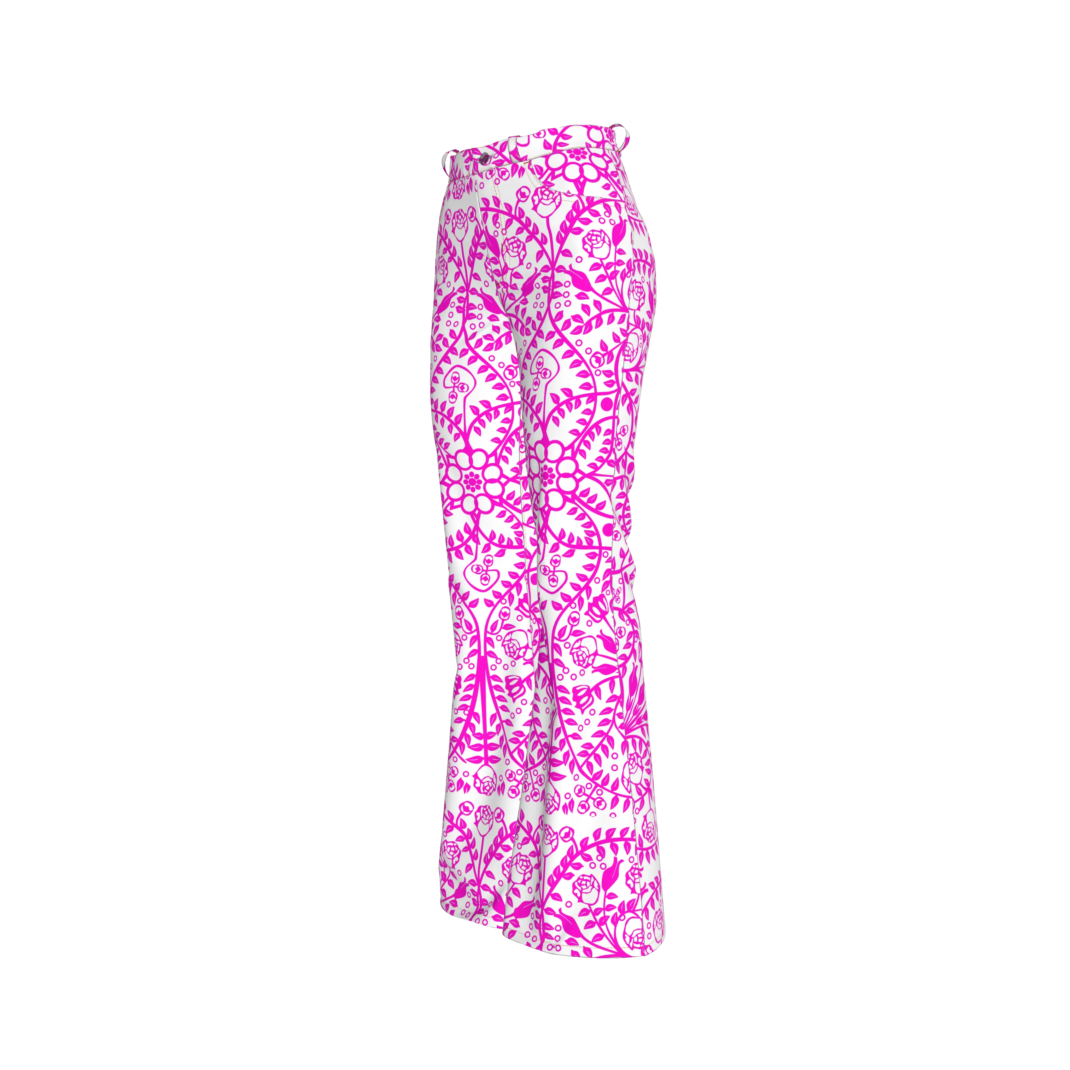 Shoosty V3 Paloma Woman’s Bell Bottom Pants - Wearable Fine Art by Shoosty