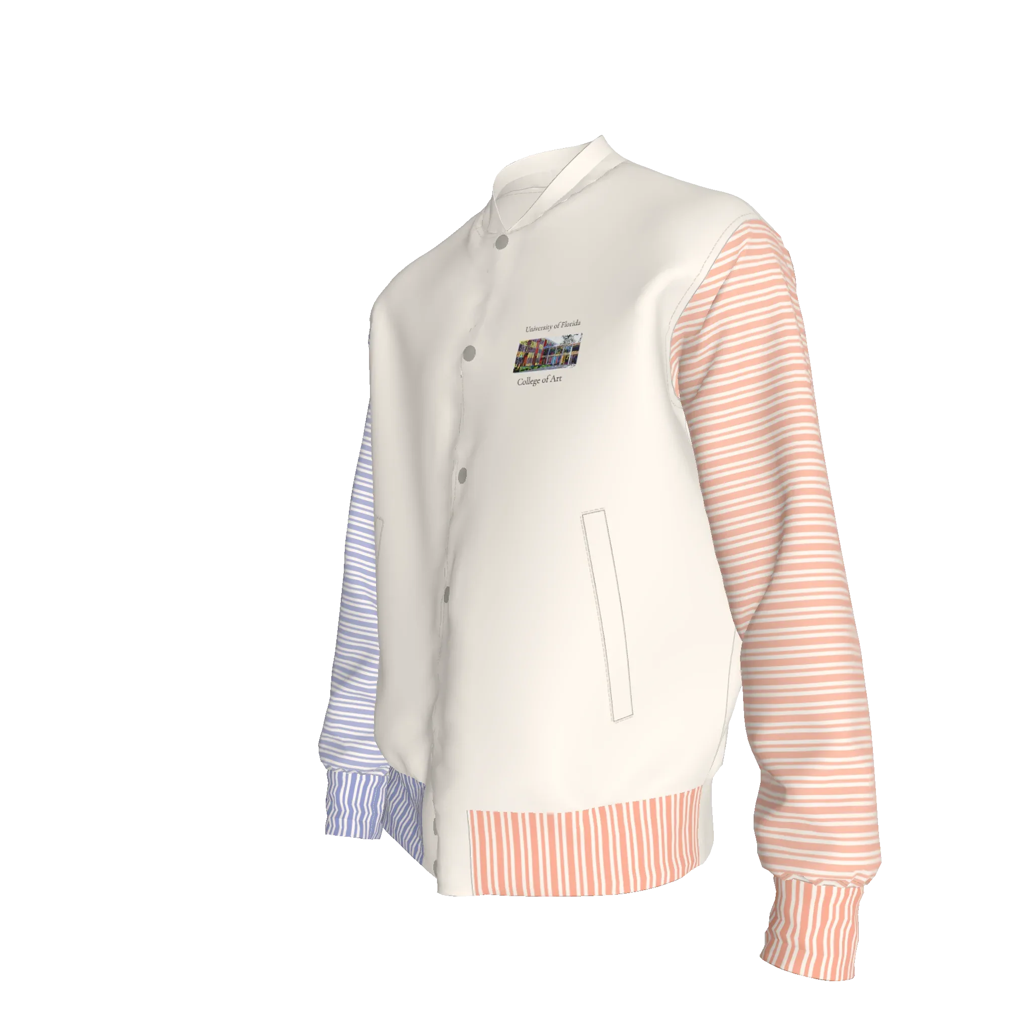 UF College of Art Varsity Jacket - Wearable Fine Art by Shoosty