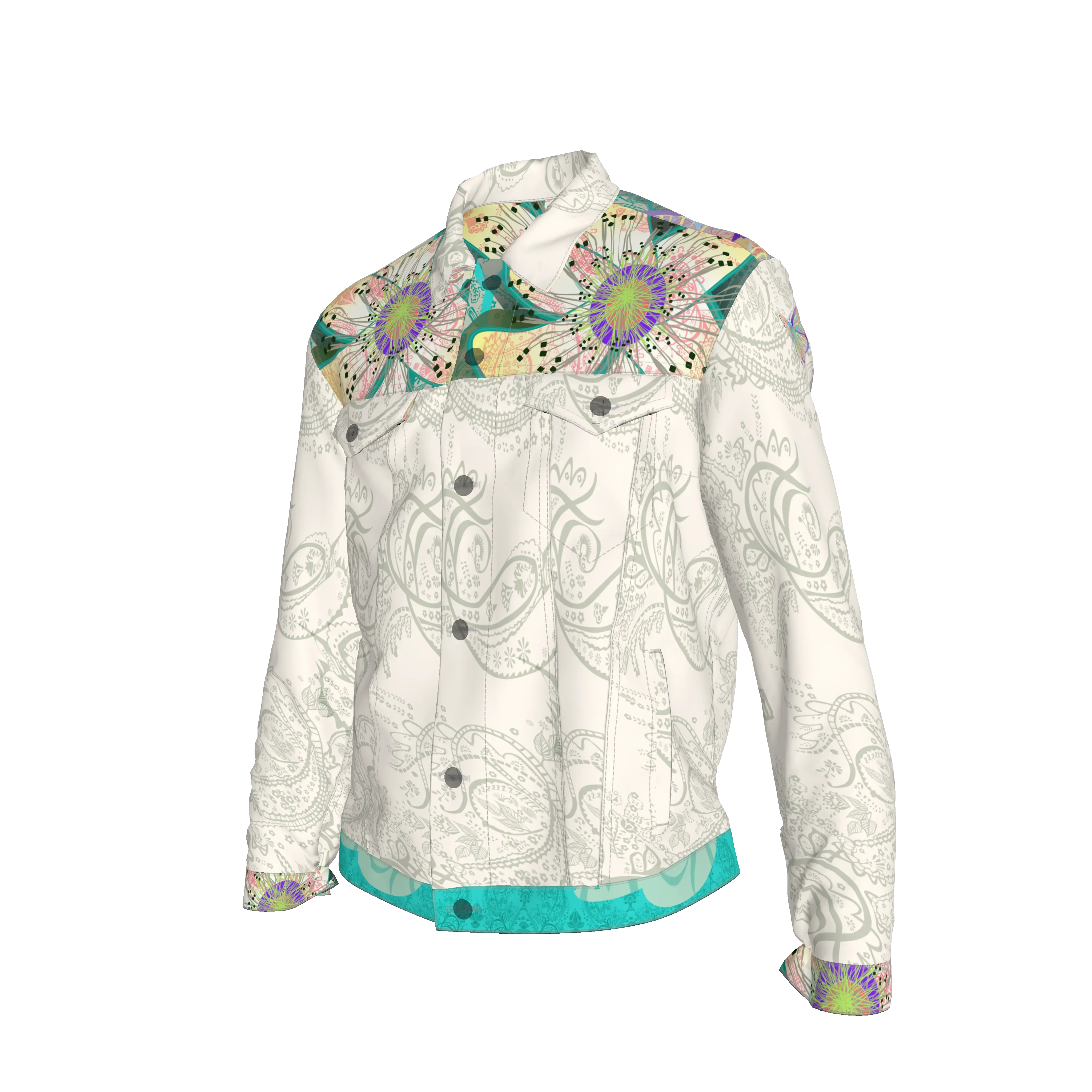 Blue Morpho Unisex Jacket - Wearable Fine Art by Shoosty