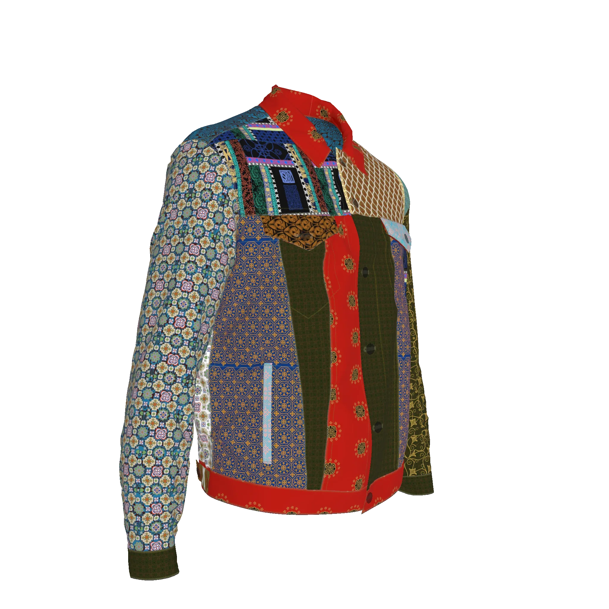 Shoosty Andre Jacket – Jean Jacket with Lining - Wearable Fine Art by Shoosty